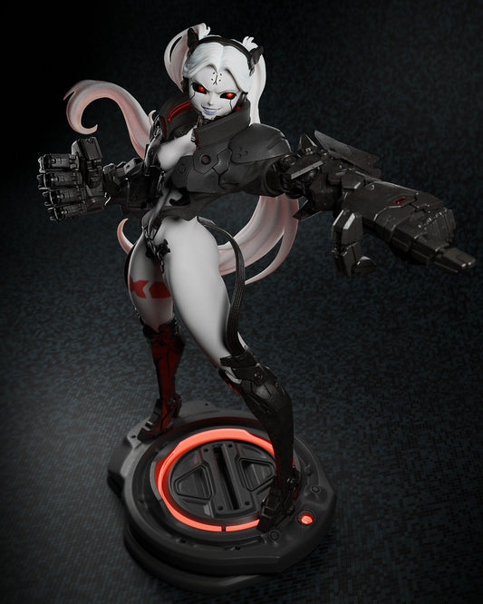 Rebecca Smasher Cyberpunk Edgerunners Model Kit – 3D Printed Collectible for Builders & Fans