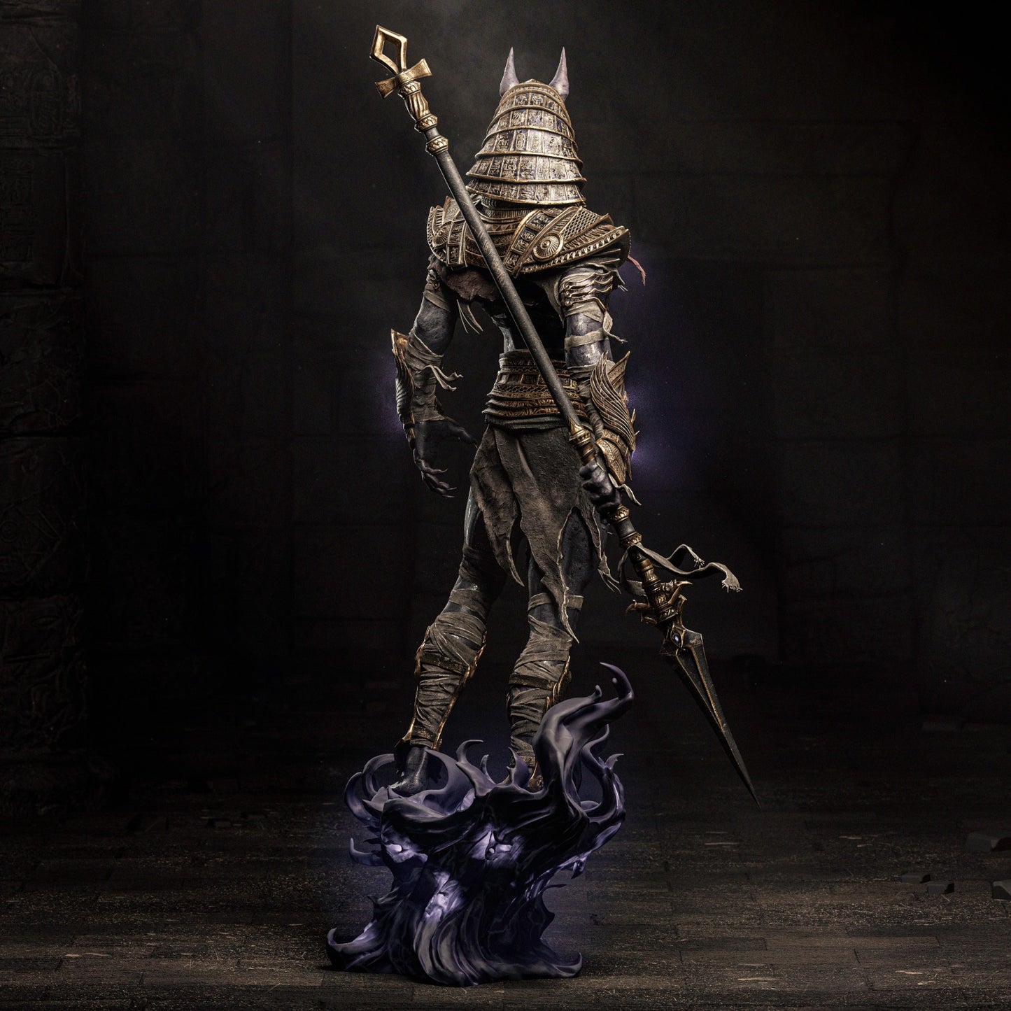 Anubis Egyptian God resin kit – Unpainted 3D Printed Model kit