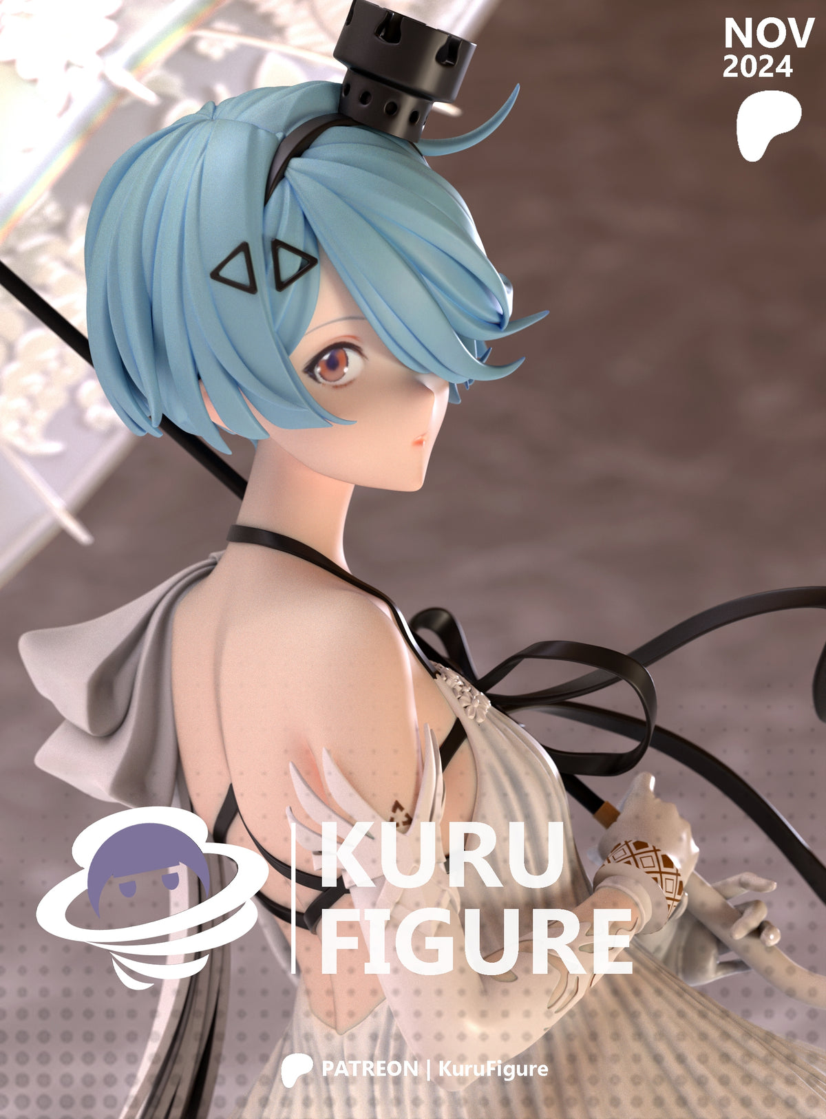Zas M21 Style Girls Frontline Unpainted Resin Kit (1/6-1/12)