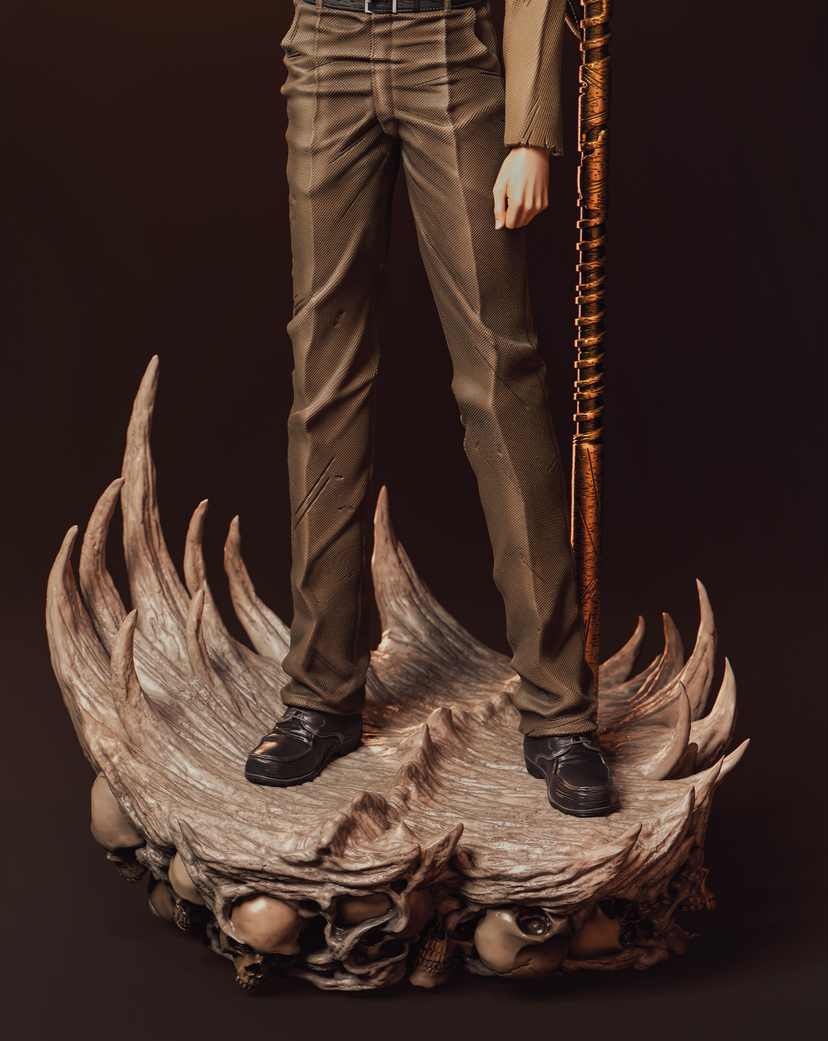 Light Yagami Style Death Note Anime Unpainted Resin Garage Model Kit (1/6-1/12)
