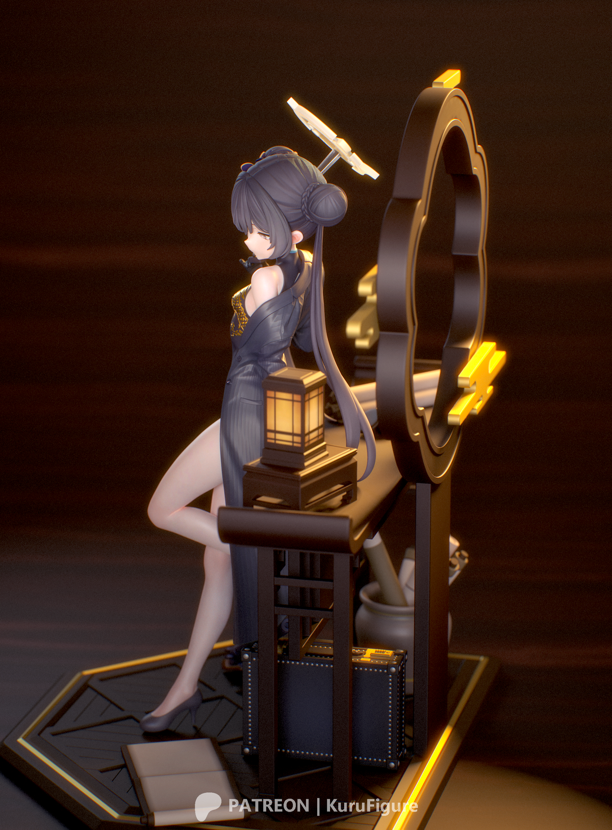 Ryuuge Kisaki Style Blue Archive Unpainted Resin Kit (1/6-1/12)