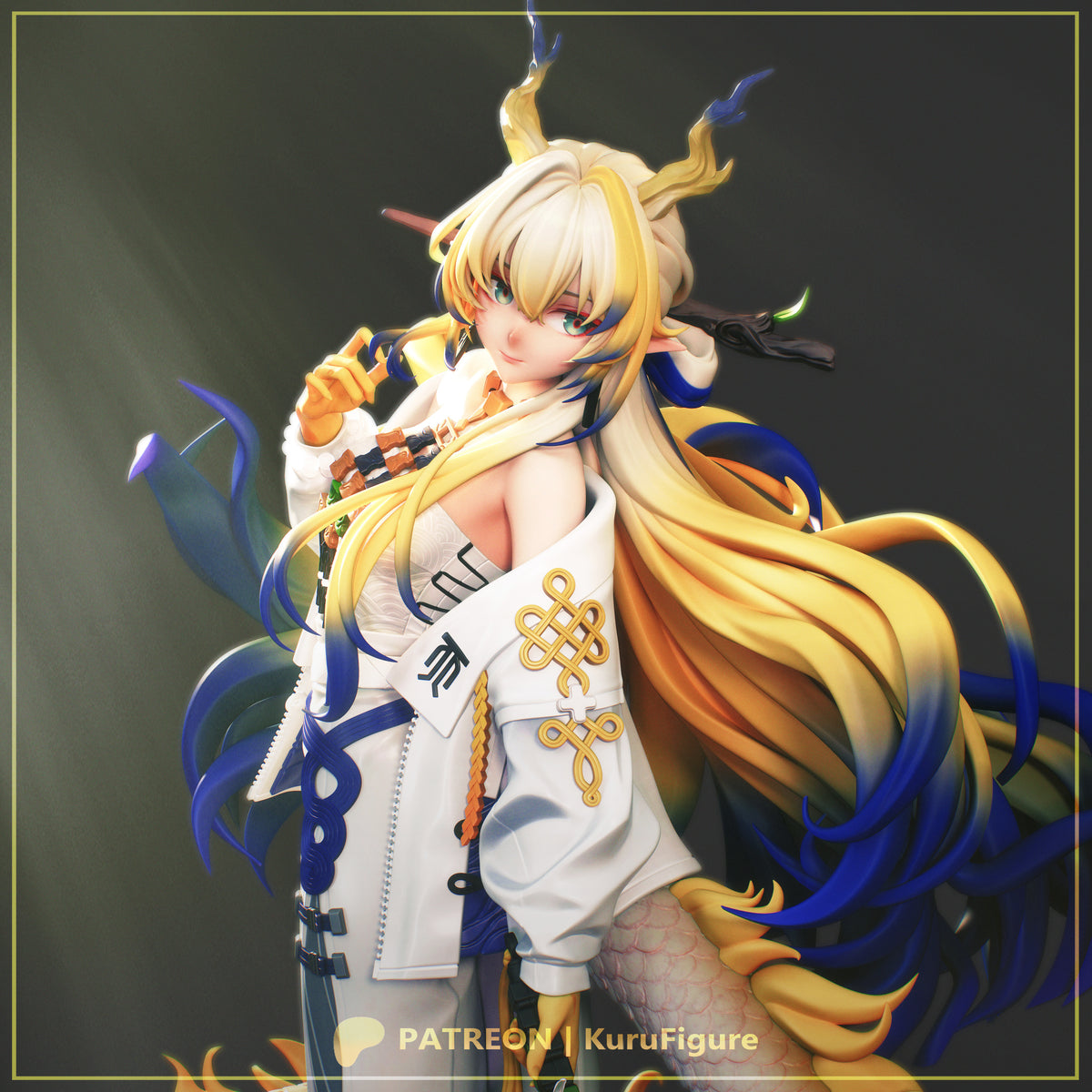 Shu Style Arknights Unpainted Resin Garage Kit (1/6-1/12)