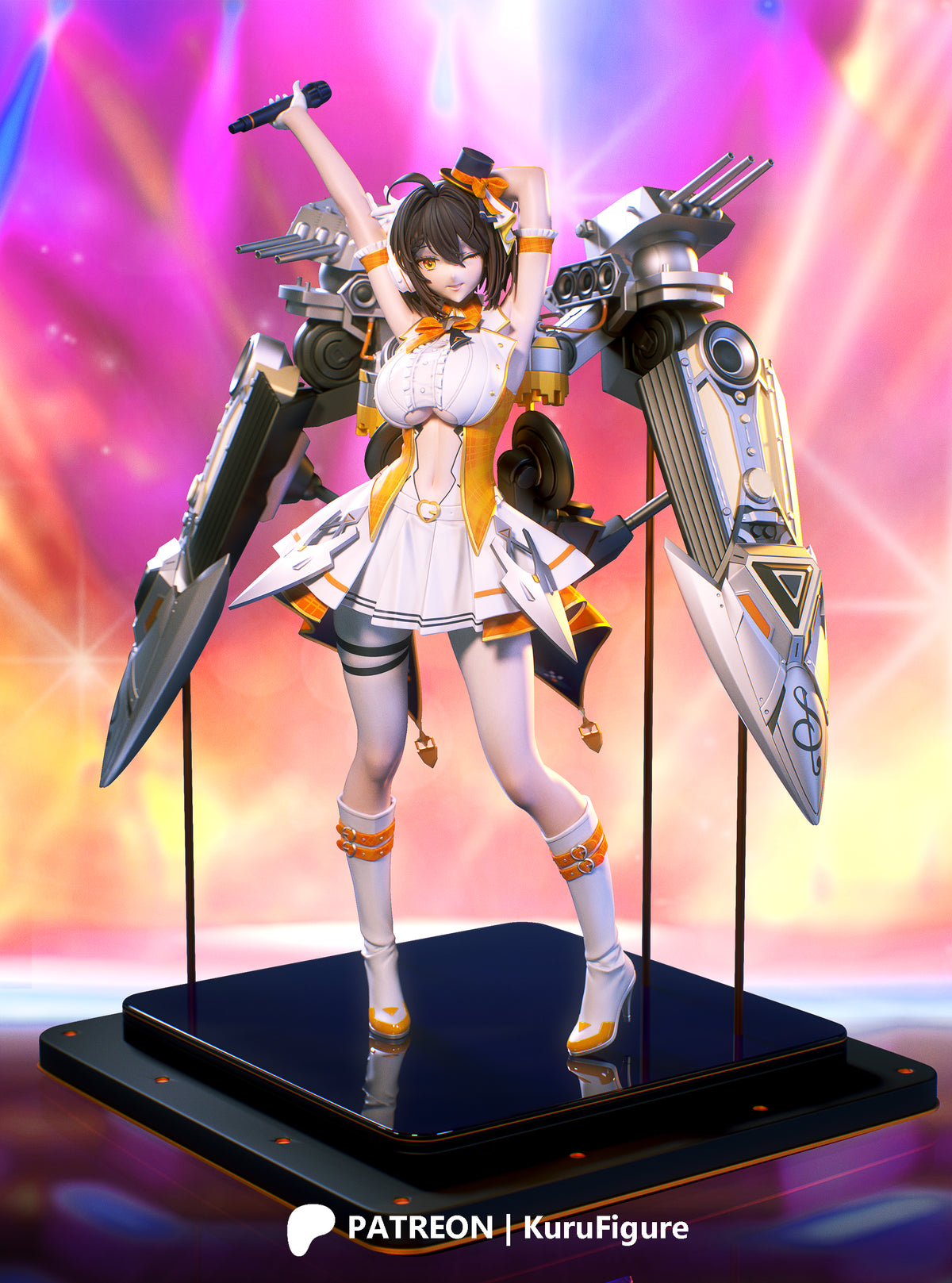 Baltimore Style Azur Lane Unpainted Resin Garage Kit (1/6-1/12)