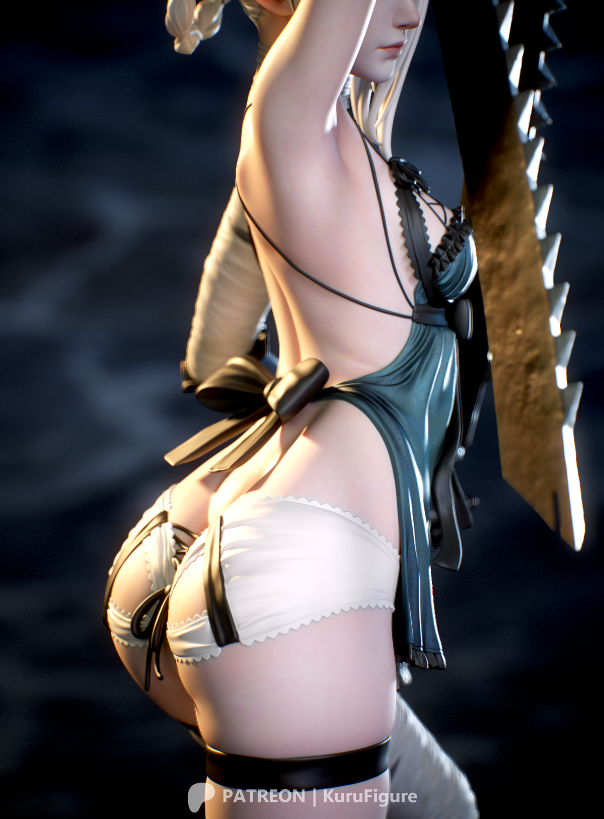 Kaine Style NieR Replicant Unpainted Resin Garage Kit (1/6-1/12)