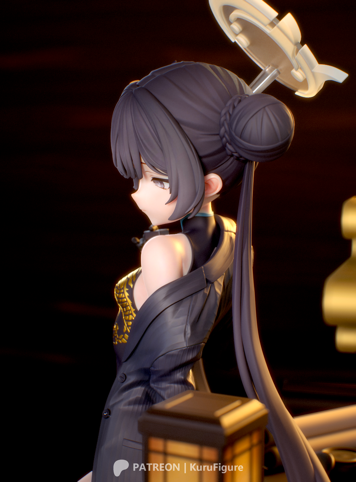 Ryuuge Kisaki Style Blue Archive Unpainted Resin Kit (1/6-1/12)