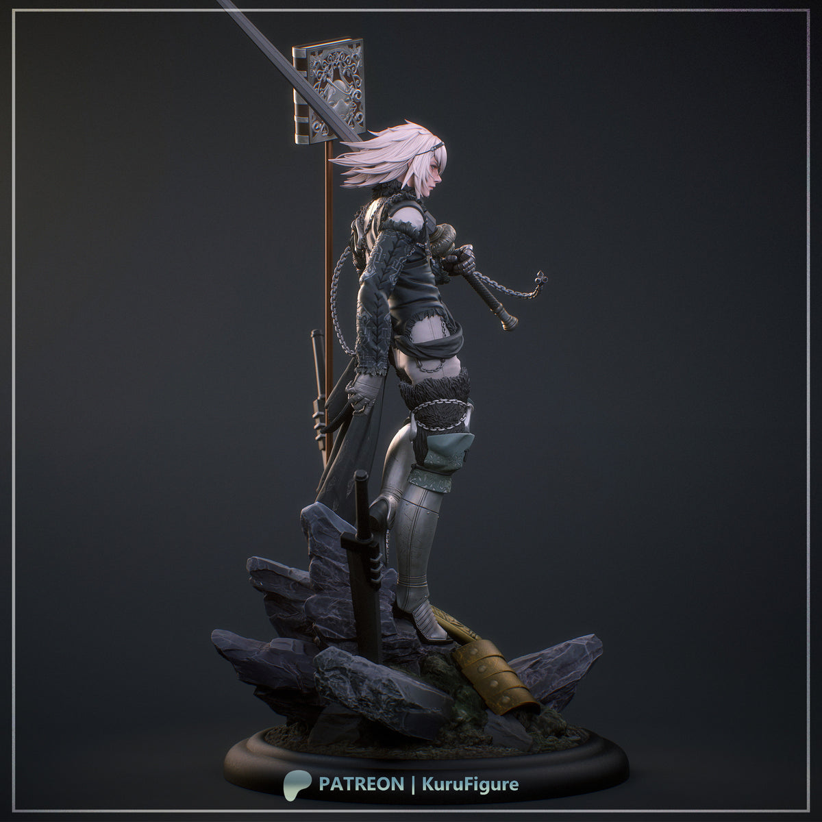 Brother Nier Style NieR Replicant Unpainted Resin Kit (1/6-1/12)