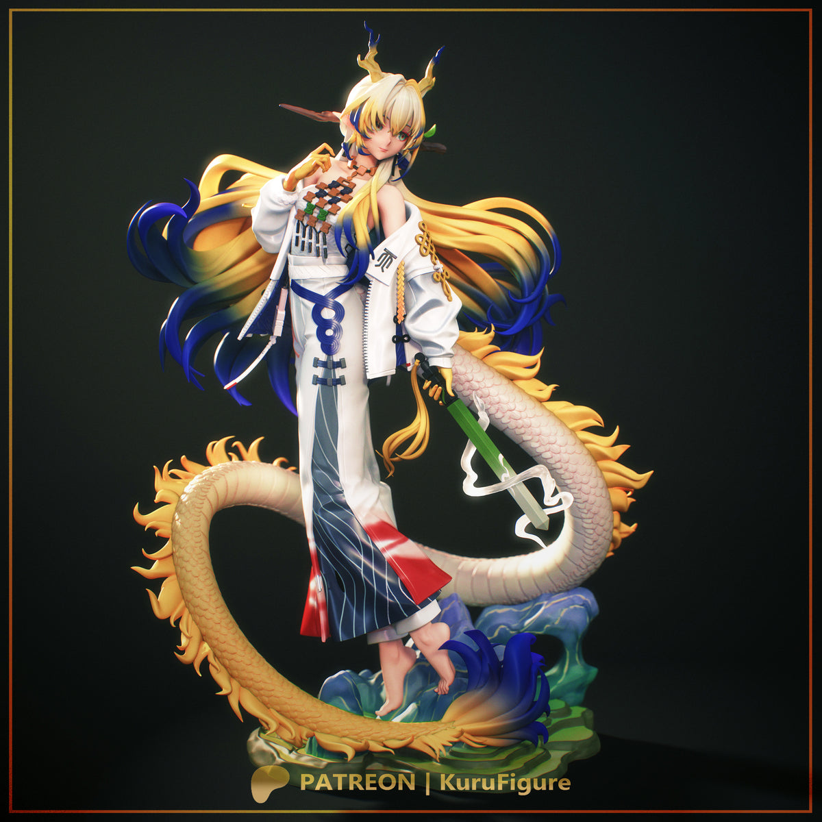 Shu Style Arknights Unpainted Resin Garage Kit (1/6-1/12)