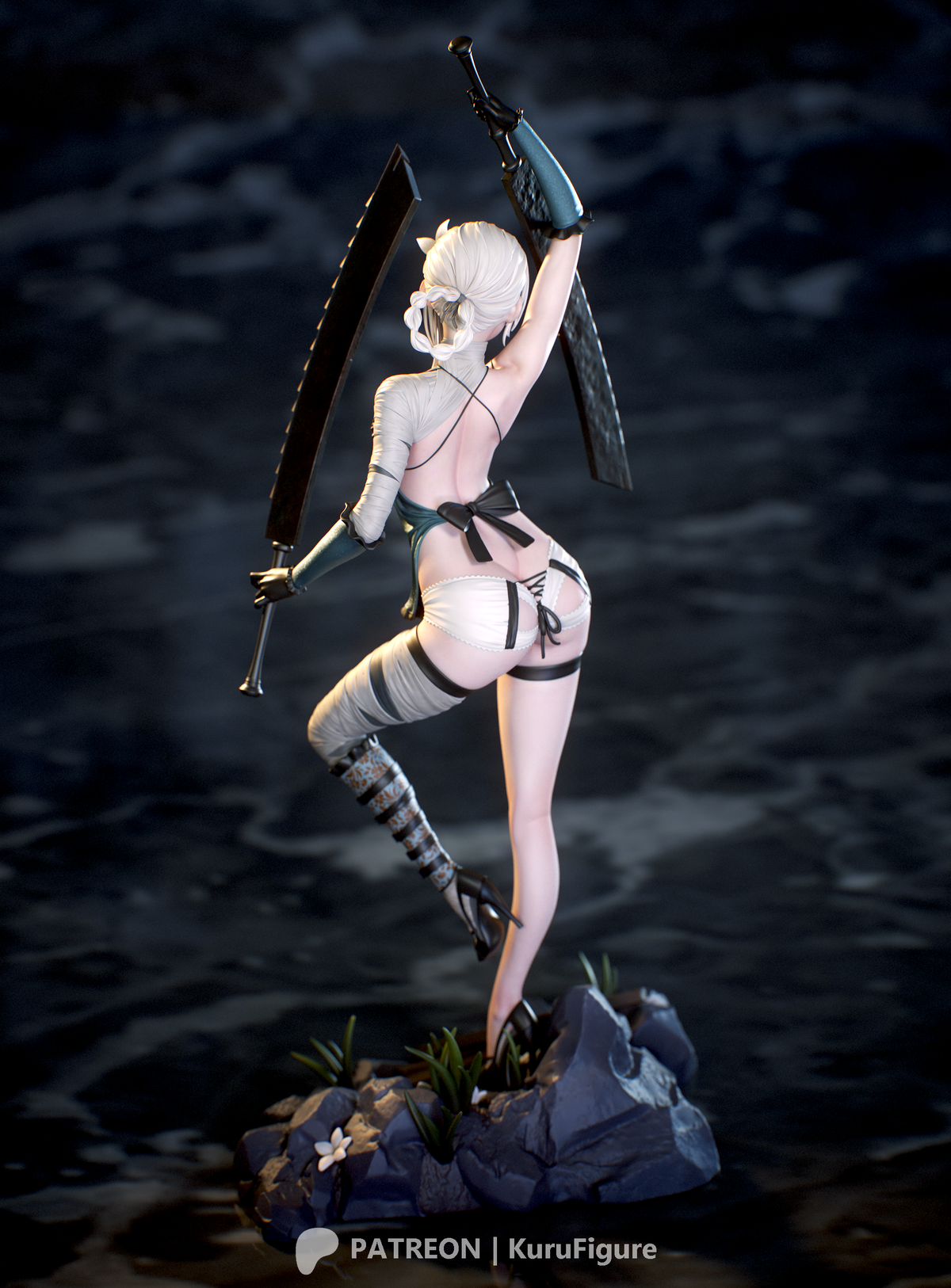 Kaine Style NieR Replicant Unpainted Resin Garage Kit (1/6-1/12)