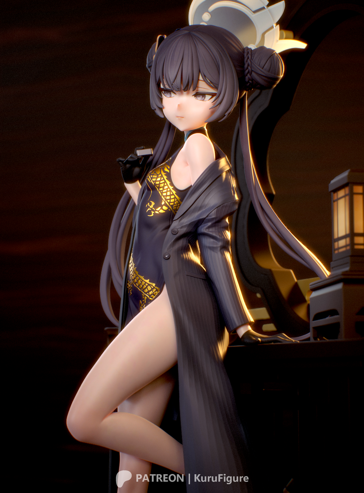 Ryuuge Kisaki Style Blue Archive Unpainted Resin Kit (1/6-1/12)