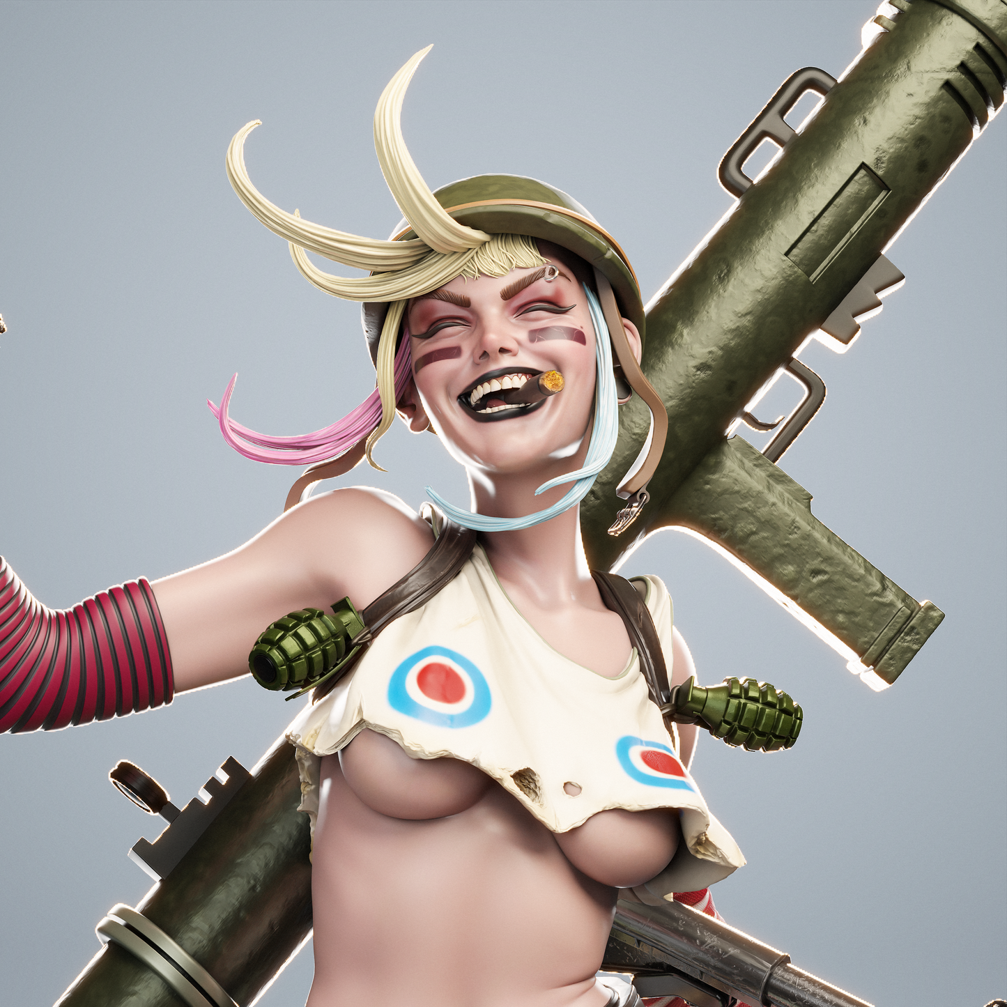 Tank Girl resin kit – Unpainted 3D Printed Model kit