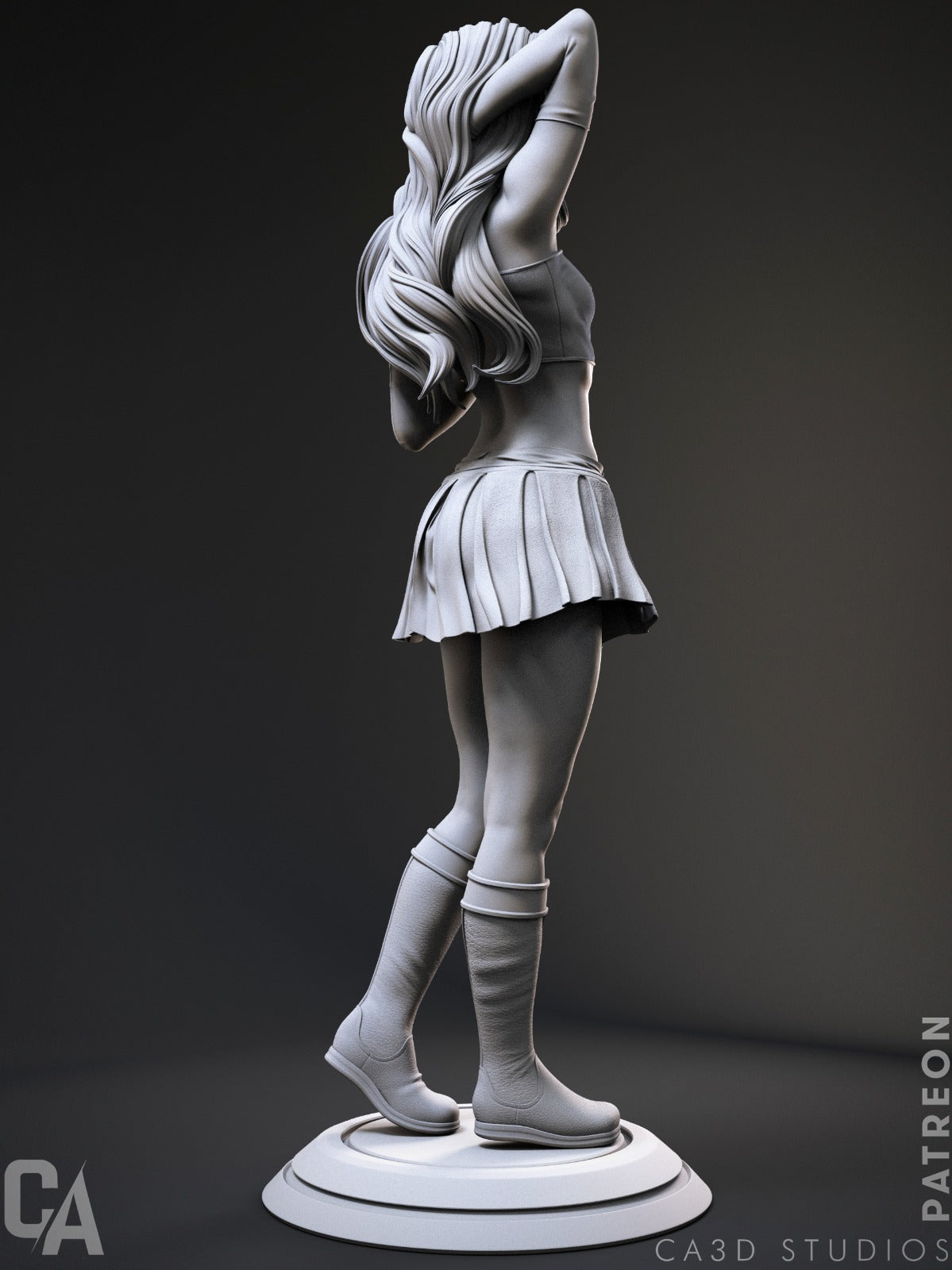 Supergirl Style DC Comics Justice League Hero Unpainted Resin Garage (1/6-1/12)