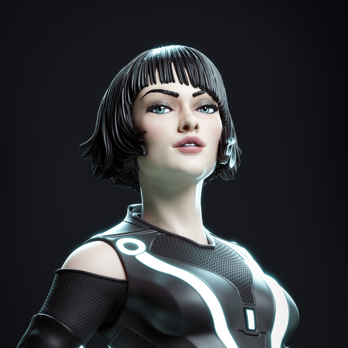 Quorra style resin kit – Unpainted 3D Printed Model kit