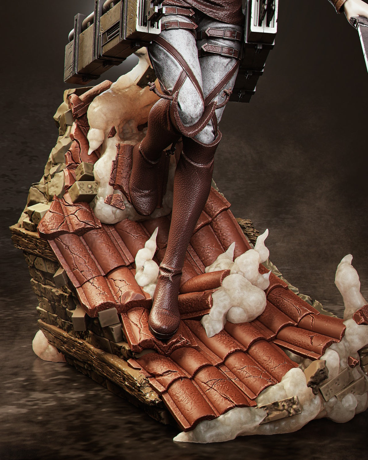 Mikasa Style Attack on Titan Anime Unpainted Resin Garage Model Kit (1/6-1/12)