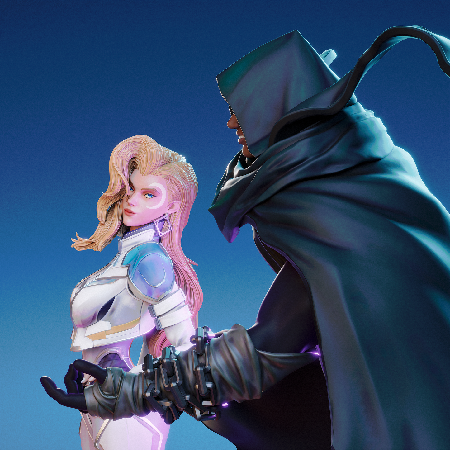 Cloak and Dagger style Duo resin kit – Unpainted 3D Printed Model kit