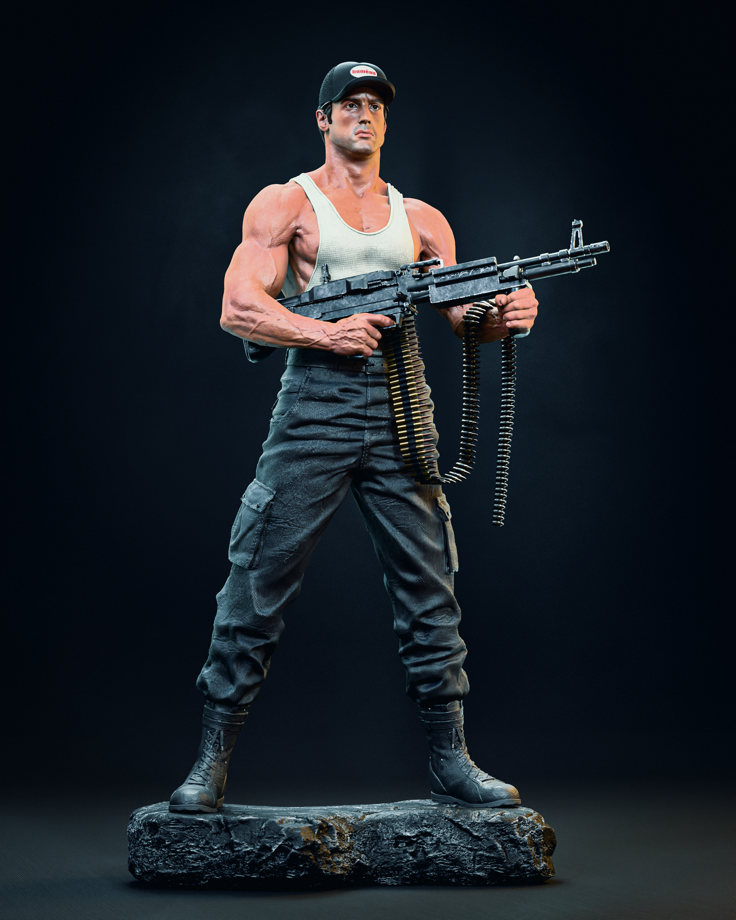 Rambo style Jungle Fury Warrior resin kit – Unpainted 3D Printed Model kit