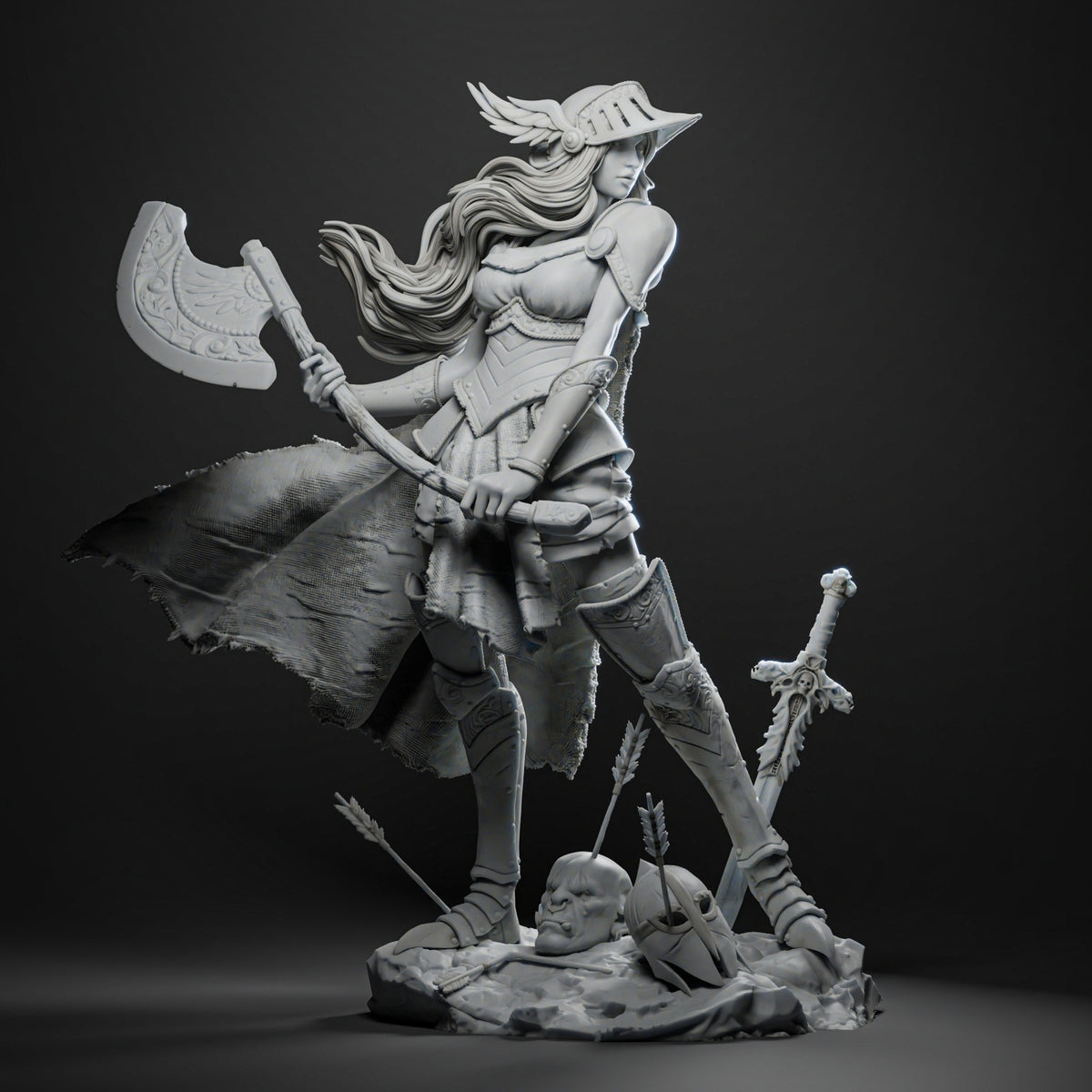 Valkyrie Malenia Style Elden Ring Unpainted Resin Garage Model Kit (1/6-1/12)