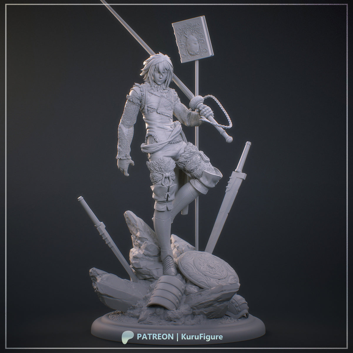 Brother Nier Style NieR Replicant Unpainted Resin Kit (1/6-1/12)