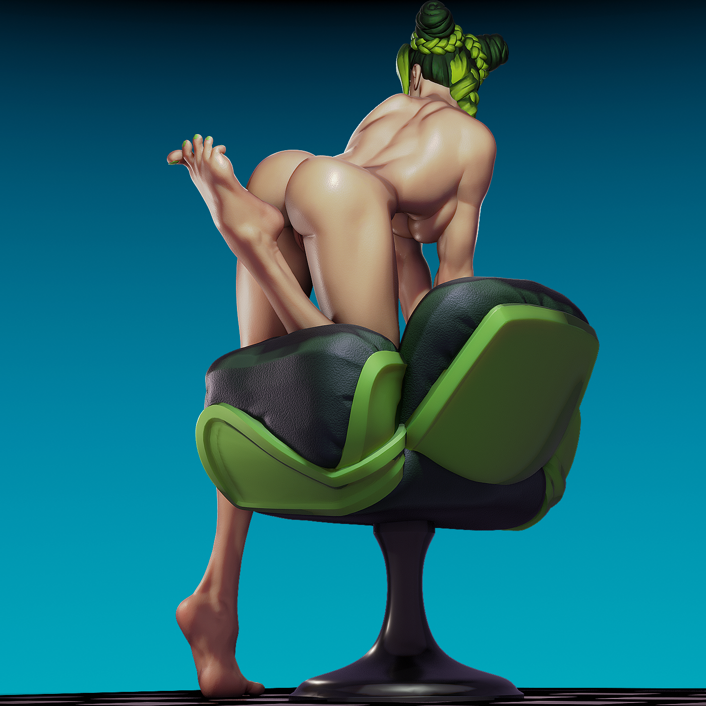 Jolyne style Stone Song Girl resin kit – Unpainted 3D Printed Model kit