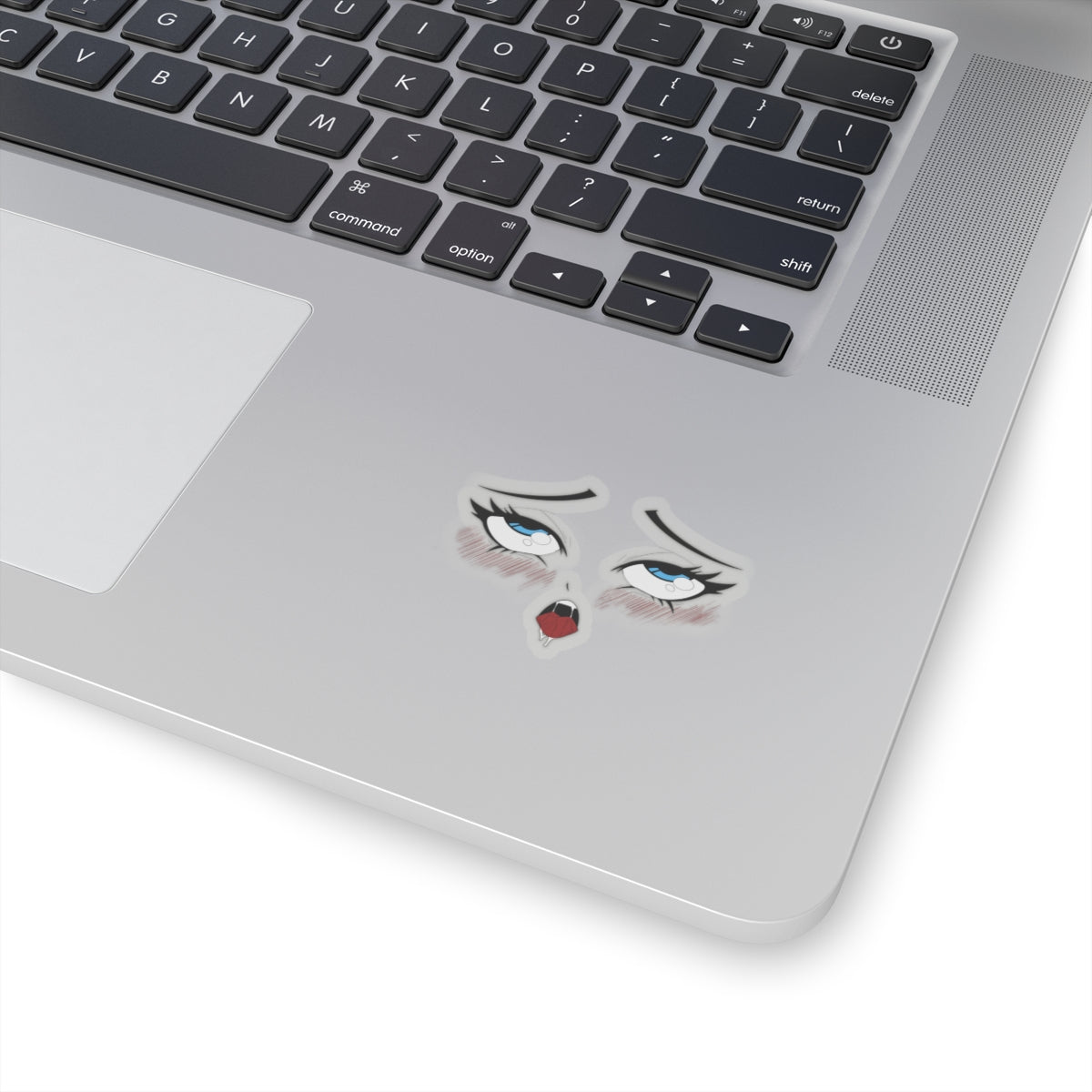 Ahegao Rolling Eyes with Mouth Sticker – Anime Eyes Art – Cute Otaku Vinyl Decal