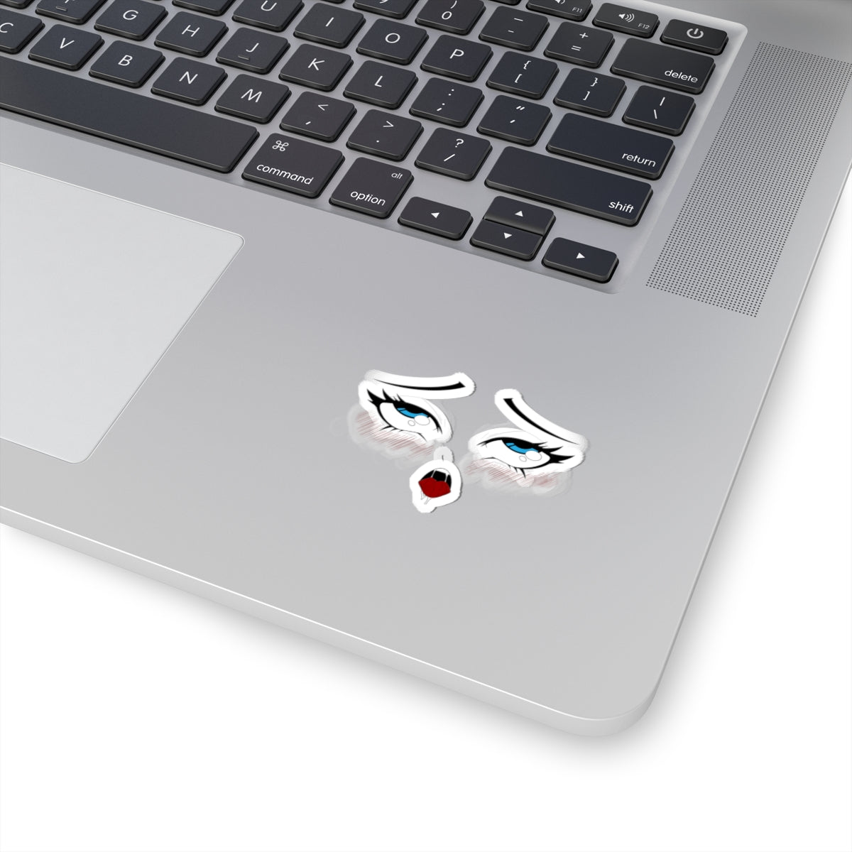 Ahegao Rolling Eyes with Mouth Sticker – Anime Eyes Art – Cute Otaku Vinyl Decal