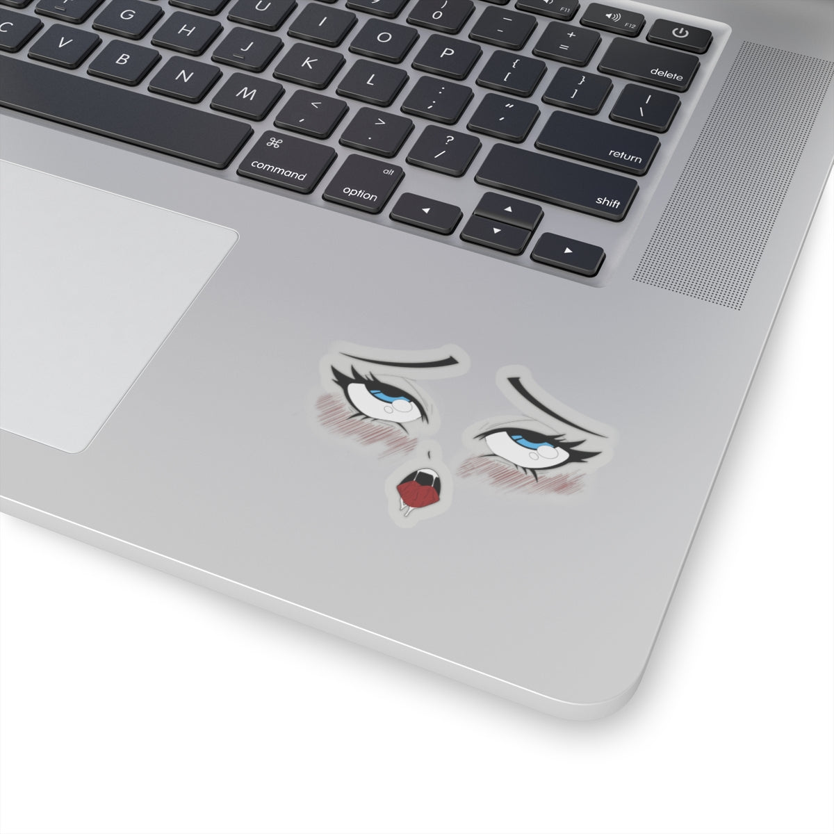 Ahegao Rolling Eyes with Mouth Sticker – Anime Eyes Art – Cute Otaku Vinyl Decal