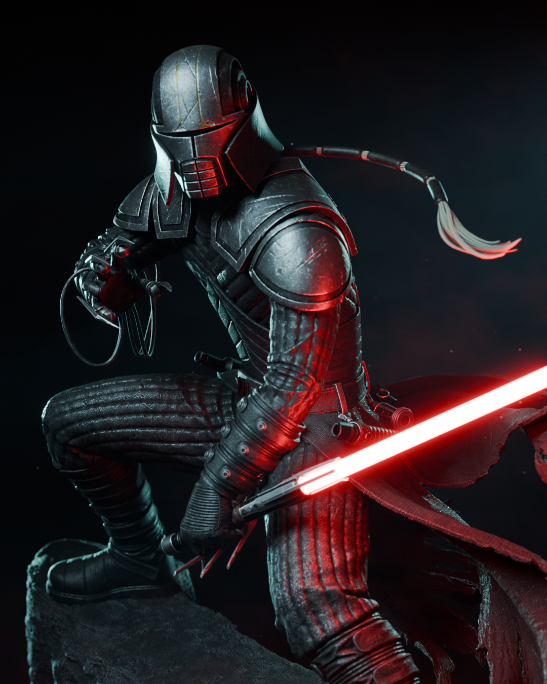 Starkiller Style Star Wars Force Unleashed Unpainted Resin Garage Kit (1/6-1/12)
