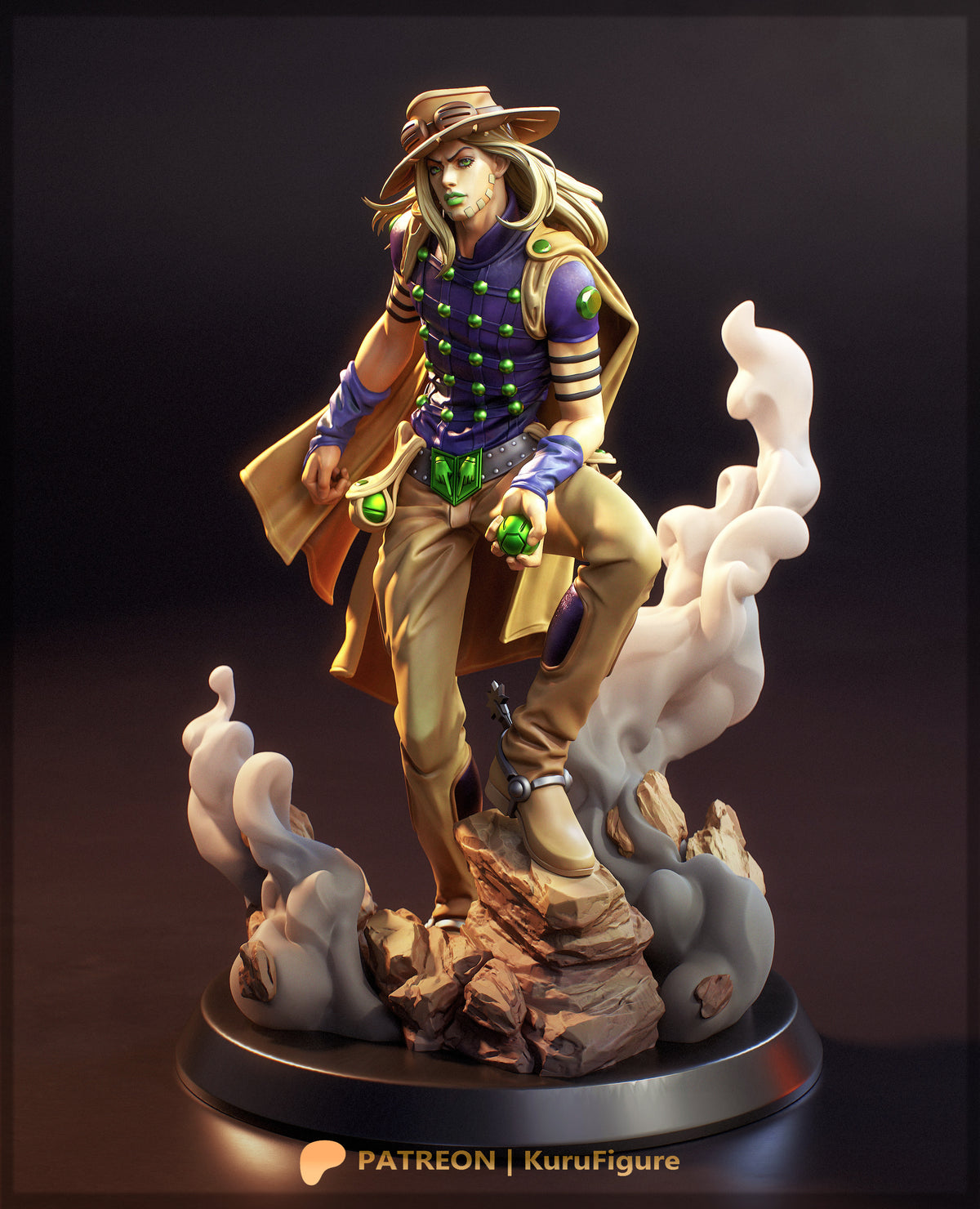 Gyro Zeppeli Style Steel Ball Run Unpainted Resin Kit (1/6-1/12)
