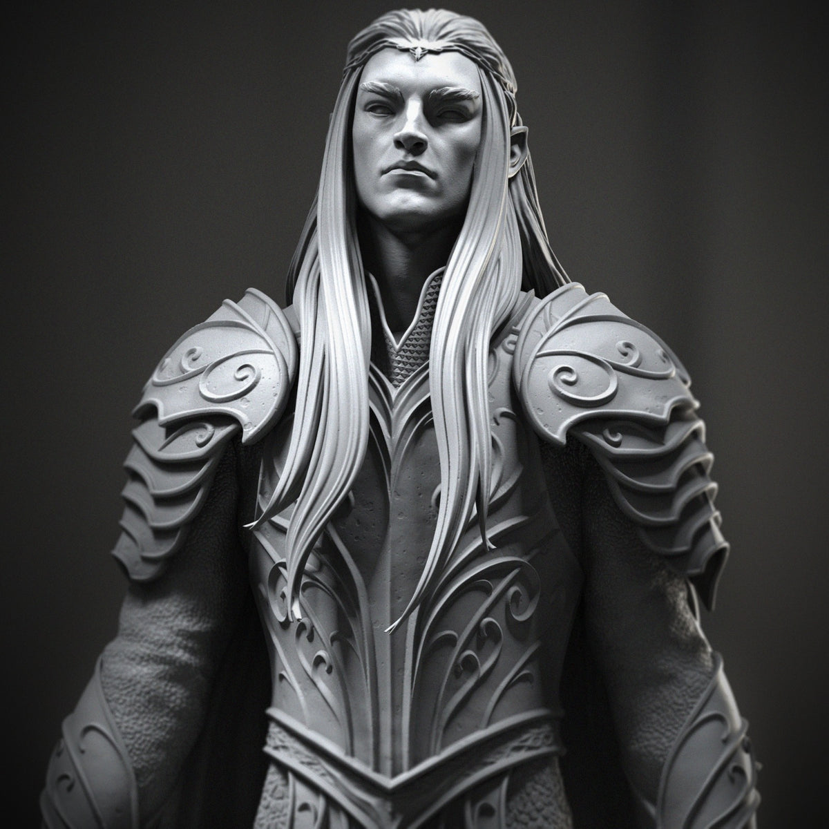 Thranduil Style Lord of the Rings Hobbit Unpainted Resin Garage Kit (1/6-1/12)