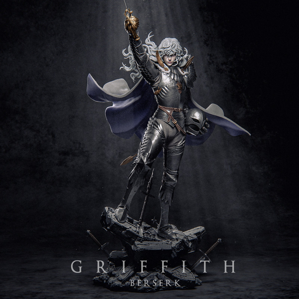 Griffith Style Berserk Dark Fantasy Anime Unpainted Resin Garage Kit (1/6-1/12)