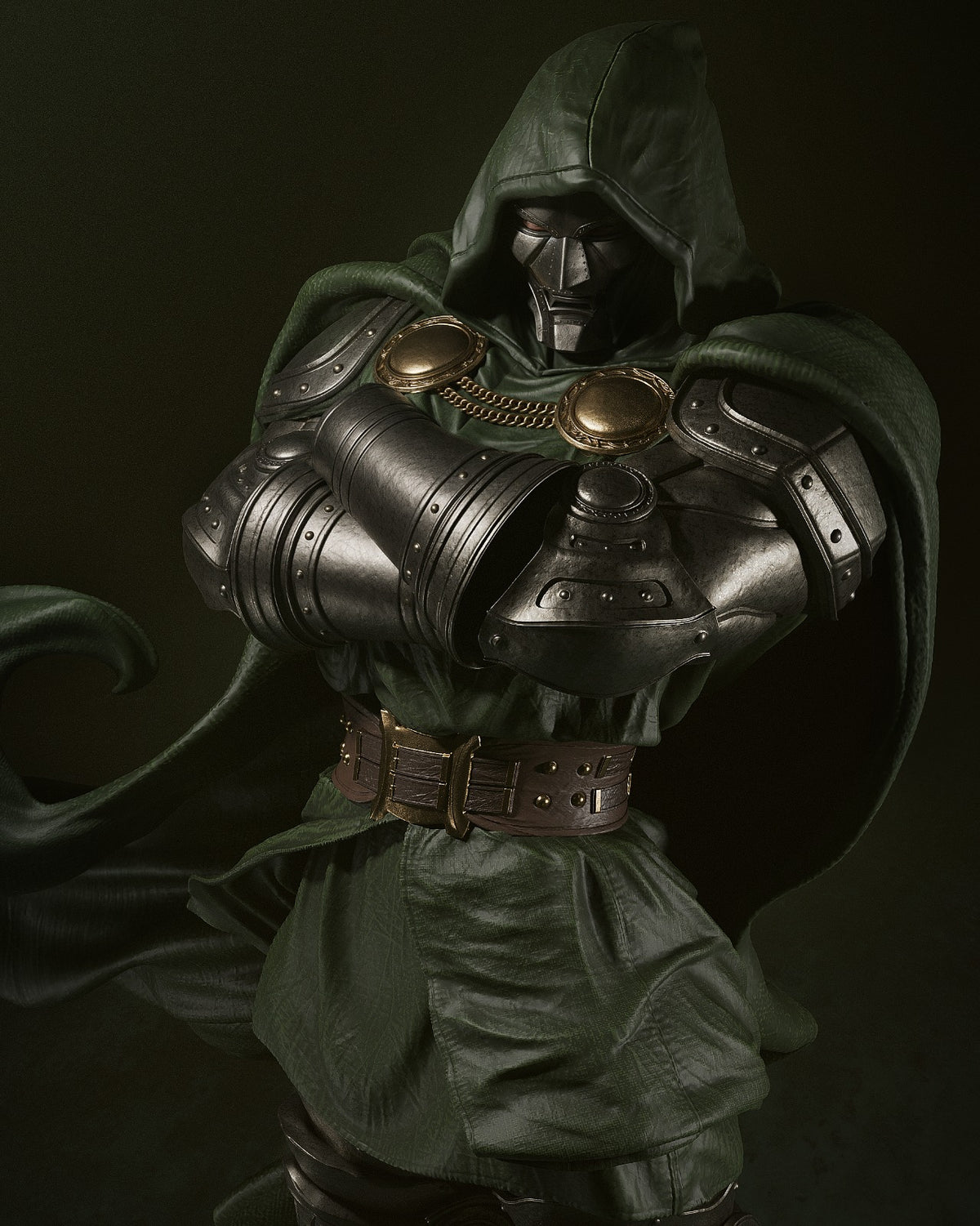 Dr Doom Style Fantastic Four Marvel Unpainted Resin Garage Model Kit (1/6-1/12)