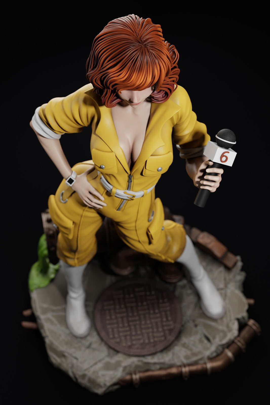 April O'Neil style Channel Heroine Girl resin kit – Unpainted 3D Printed Model kit