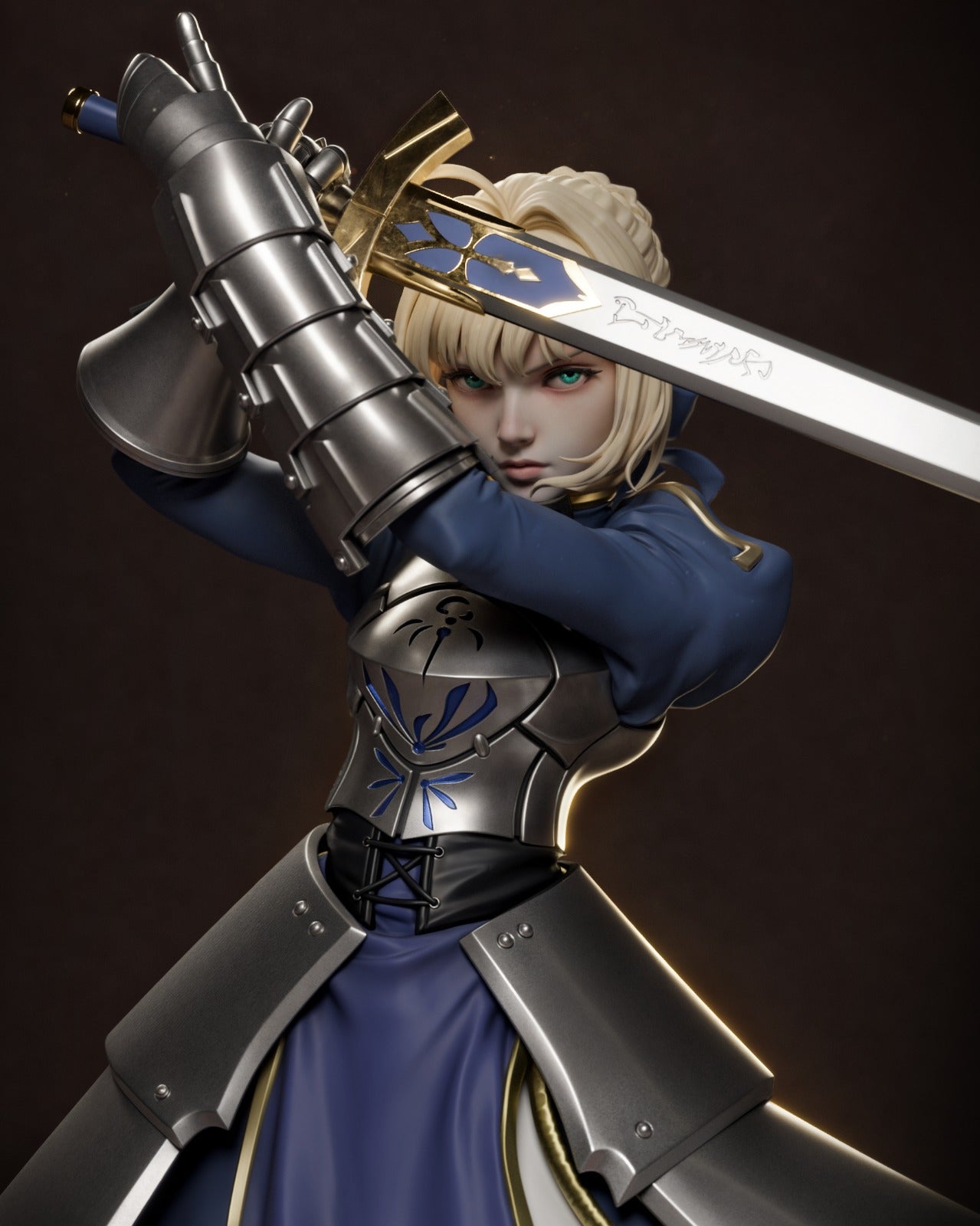 Saber style Holy Blade Girl resin kit – Unpainted 3D Printed Model kit