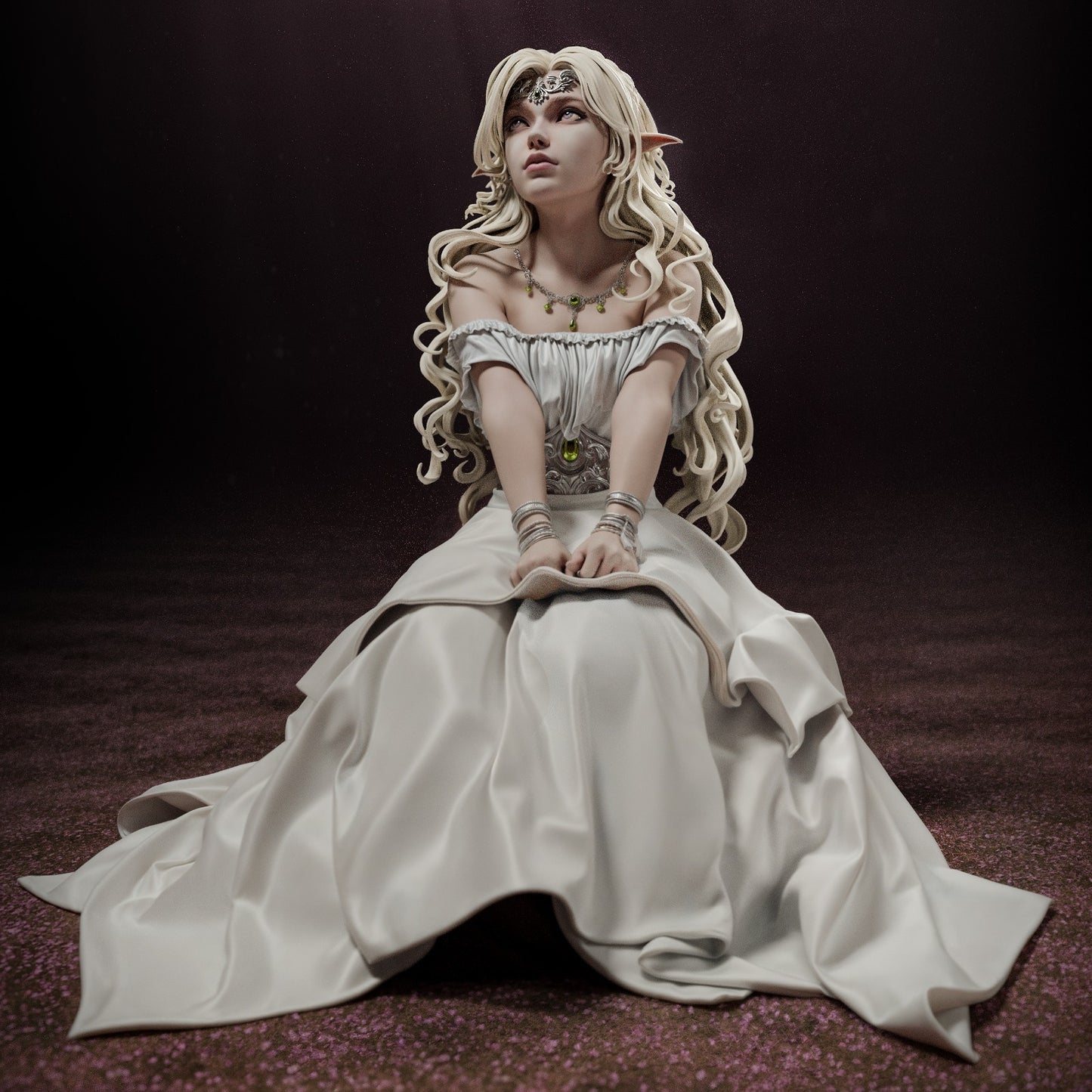 Elf Princess Forest Royalty resin kit – Unpainted 3D Printed Model kit