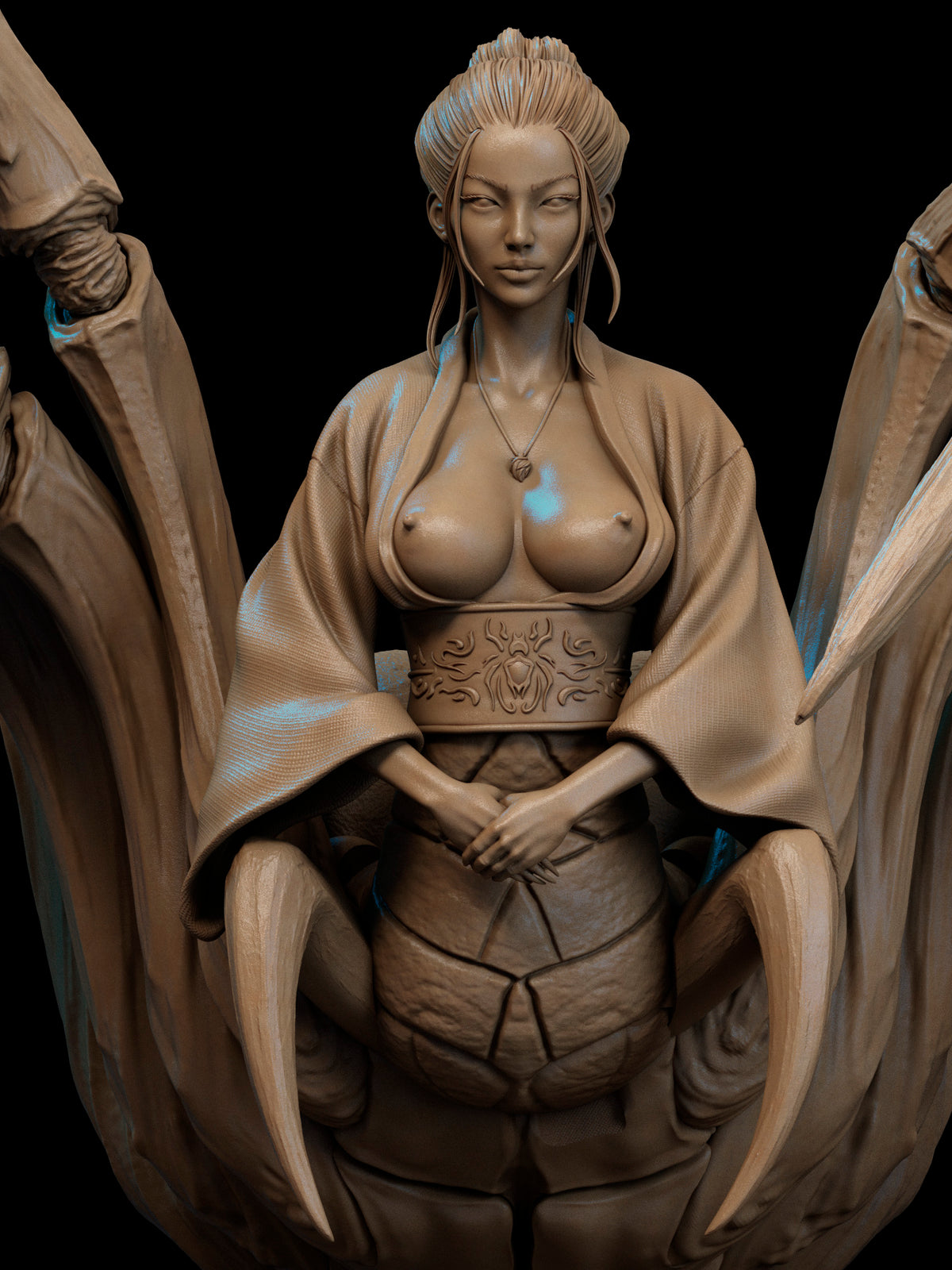 Queen Spider Demon Yokai OC Style Monster Unpainted Resin Garage Kit (1/6-1/12)