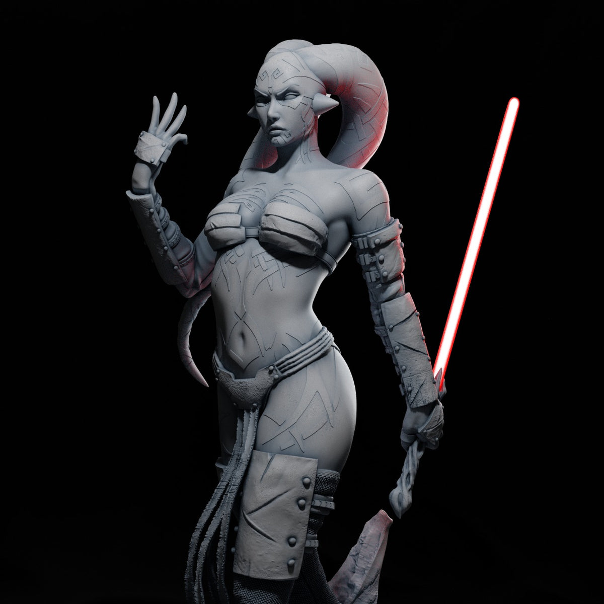 Darth Talon Style Star Wars Sith Unpainted Resin Garage Model Kit (1/6-1/12)