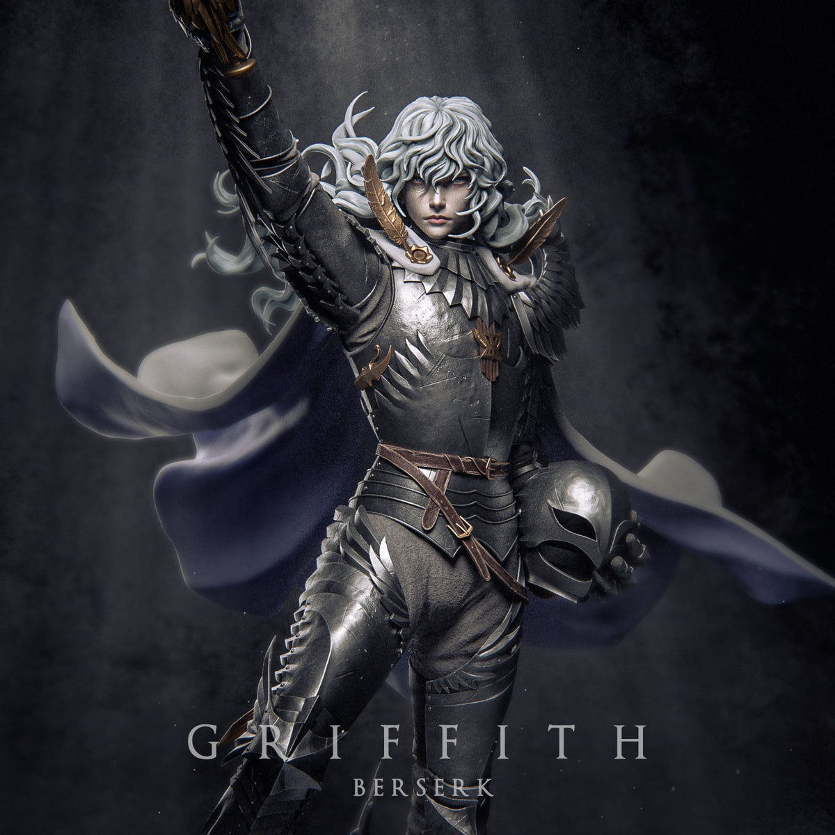 Griffith Style Berserk Dark Fantasy Anime Unpainted Resin Garage Kit (1/6-1/12)