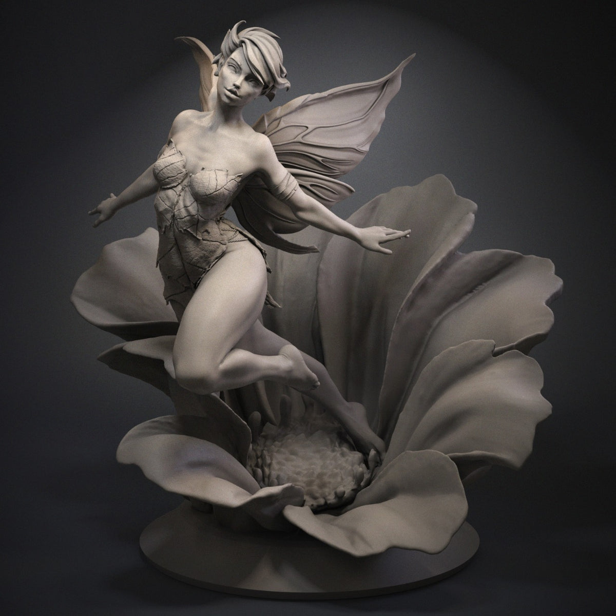 Tinkerbell Style Fairy Disney Peter Pan Unpainted Resin Garage Kit (1/6-1/12)