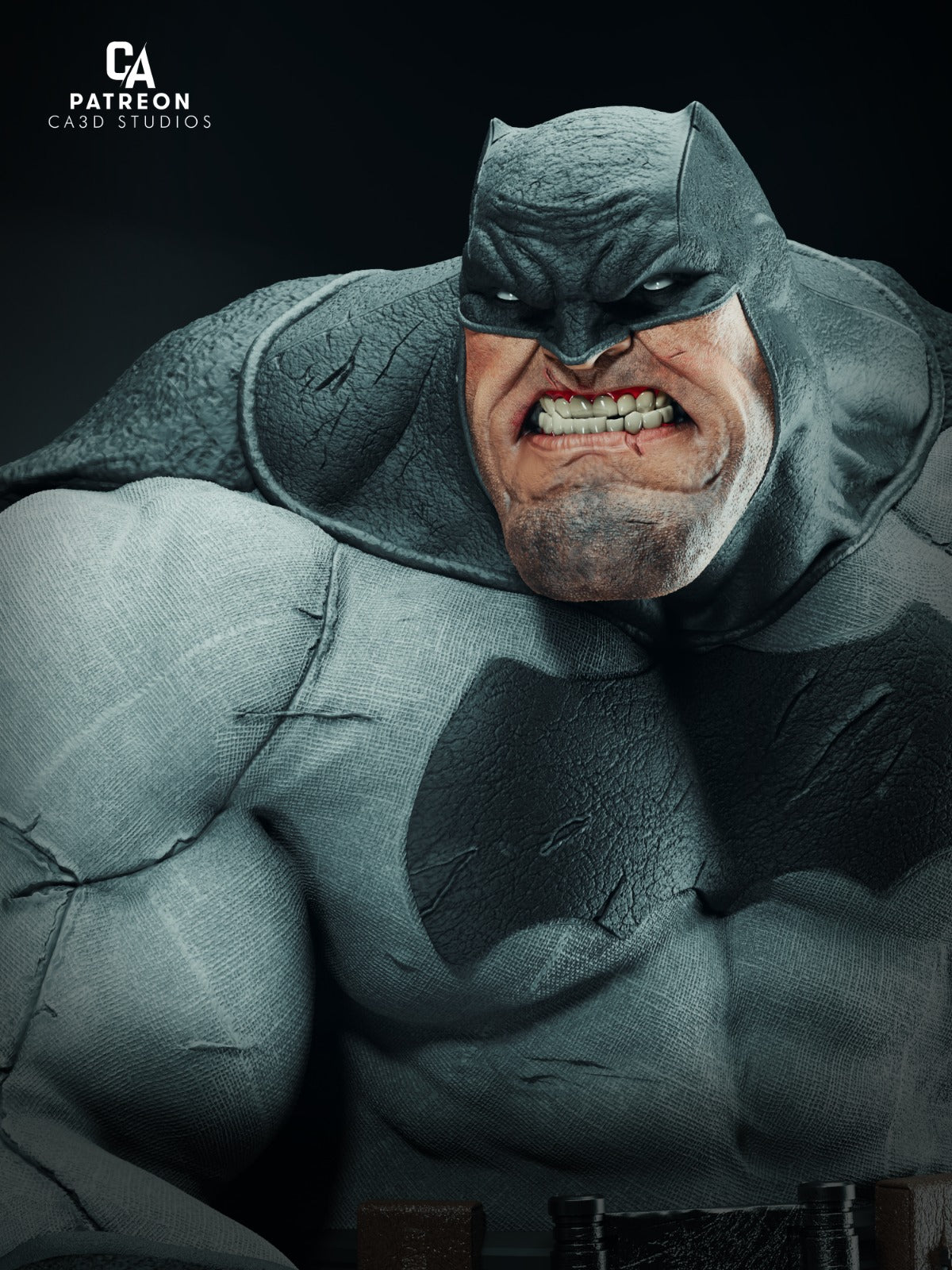 Monsterous Batman Style DC Comics Hero Unpainted Resin Garage Kit (1/6-1/12)