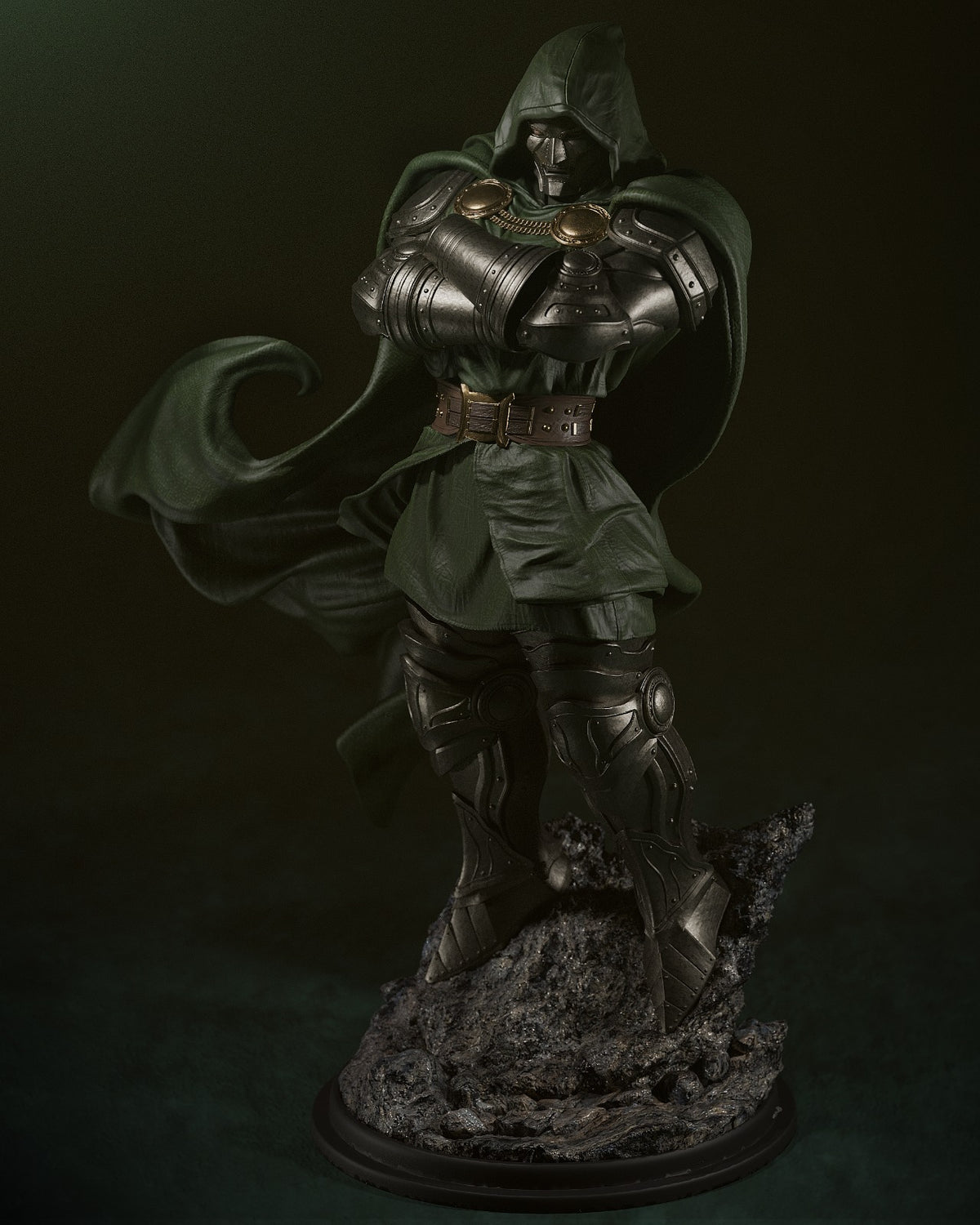 Dr Doom Style Fantastic Four Marvel Unpainted Resin Garage Model Kit (1/6-1/12)