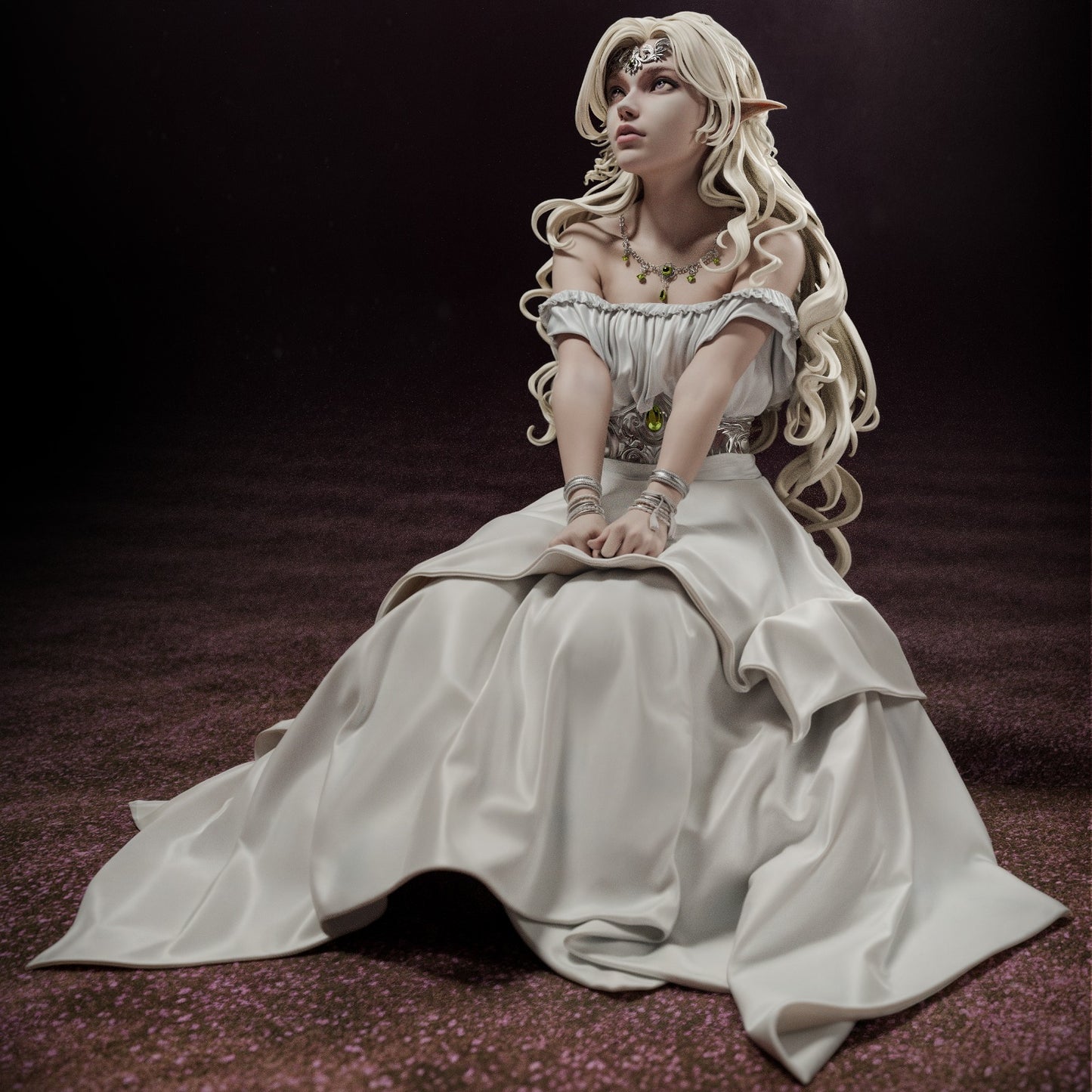 Elf Princess Forest Royalty resin kit – Unpainted 3D Printed Model kit