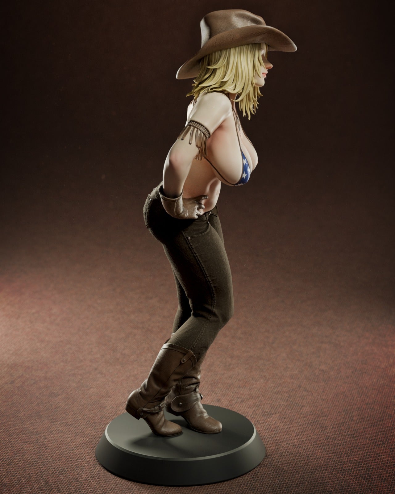 Tina Armstrong style Pro Wrestler Girl resin kit – Unpainted 3D Printed Model kit