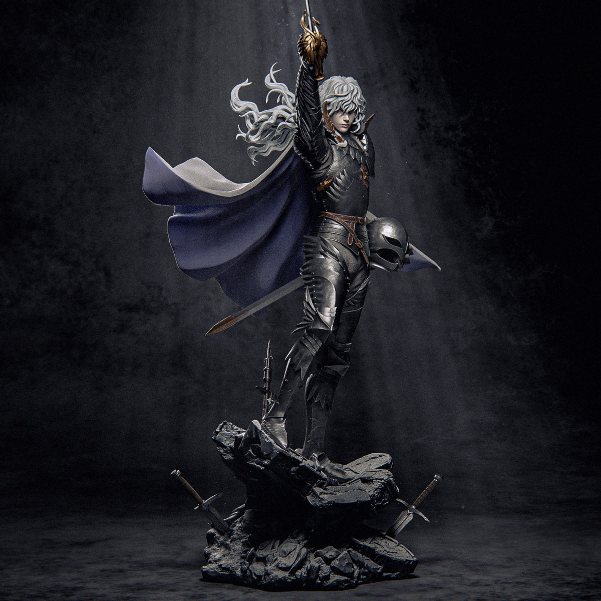 Griffith Style Berserk Dark Fantasy Anime Unpainted Resin Garage Kit (1/6-1/12)