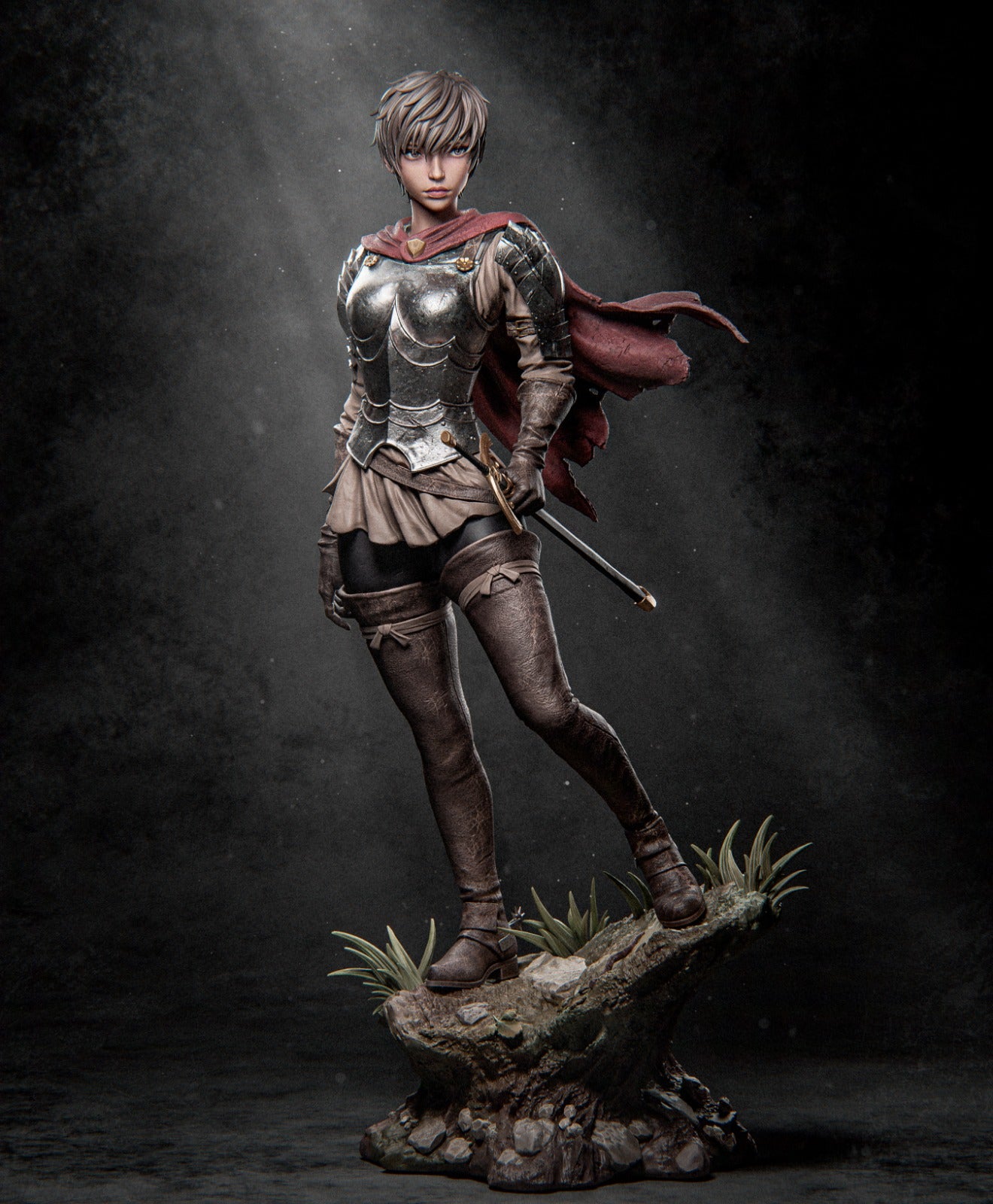 Casca style Warrior Commander Girl resin kit – Unpainted 3D Printed Model kit