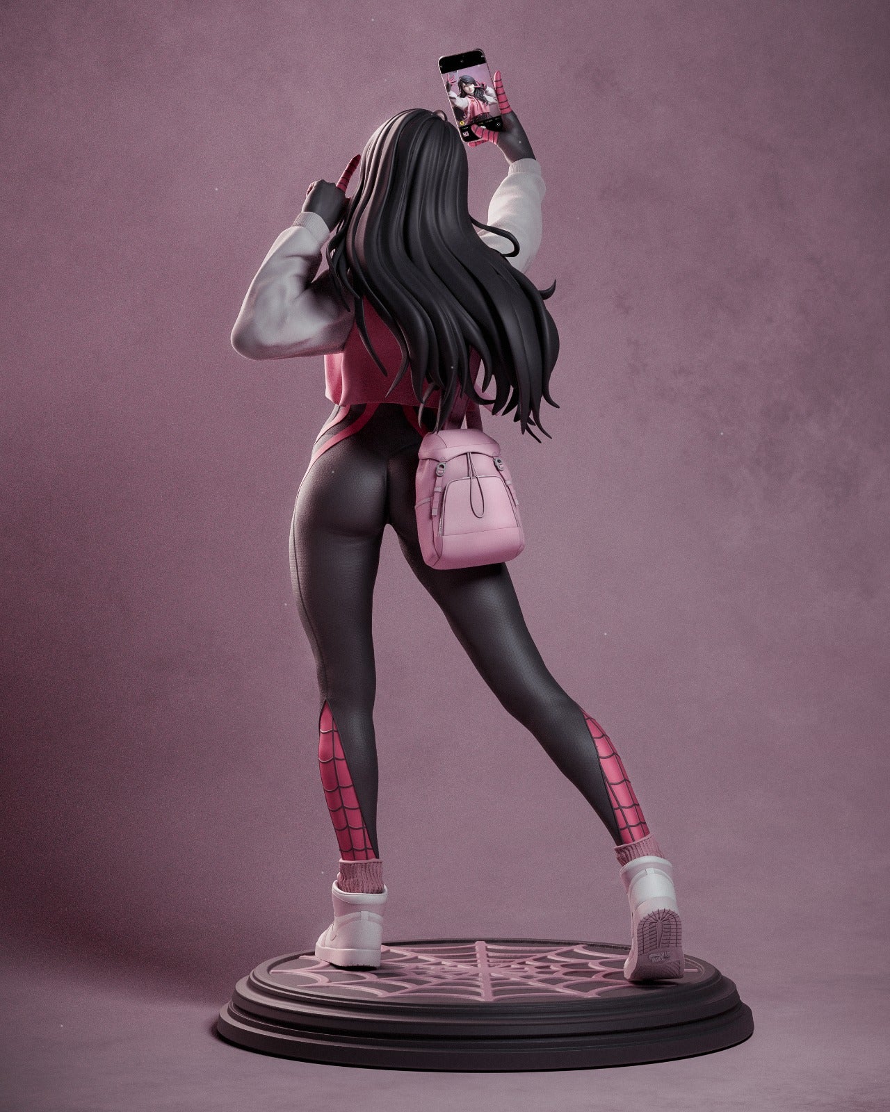 Spider-Girl style Web Warrior Girl resin kit – Unpainted 3D Printed Model kit