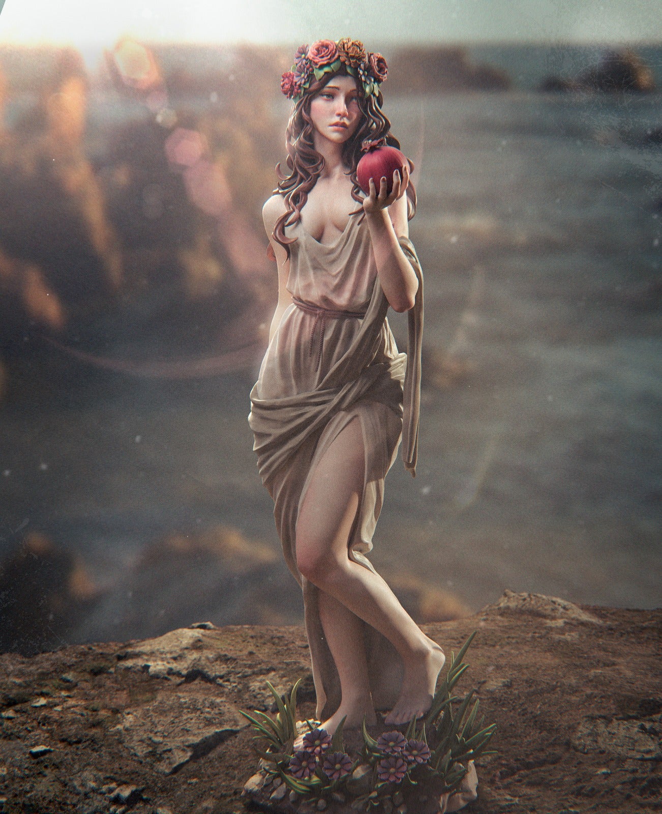 Persephone Underworld Queen resin kit – Unpainted 3D Printed Model kit