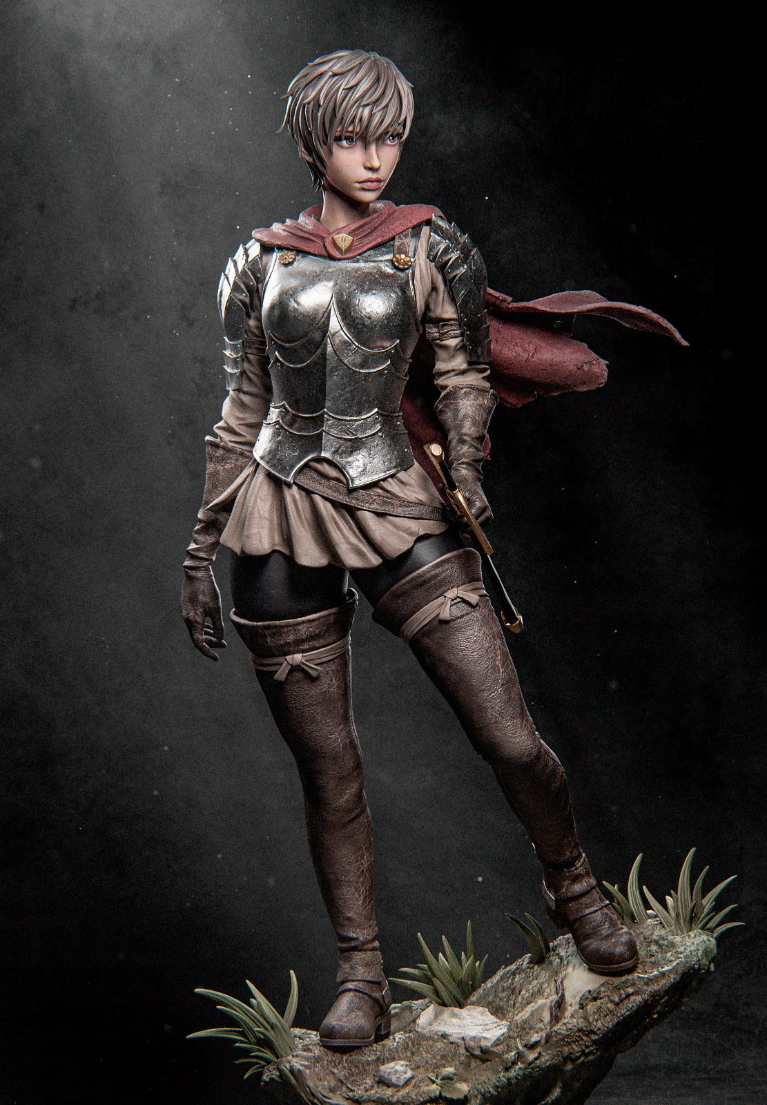 Casca style Warrior Commander Girl resin kit – Unpainted 3D Printed Model kit