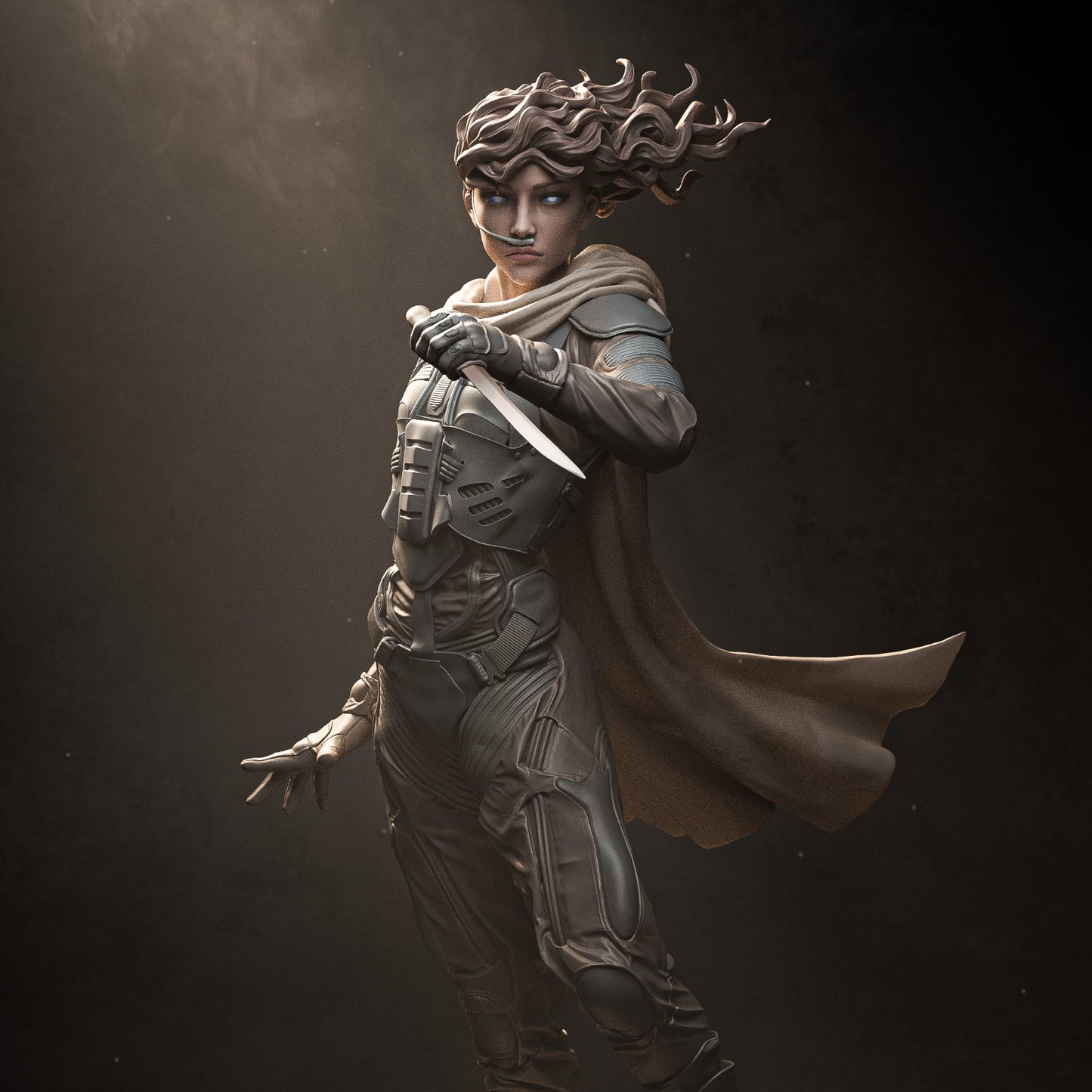 Chani style Desert Oracle Girl resin kit – Unpainted 3D Printed Model kit