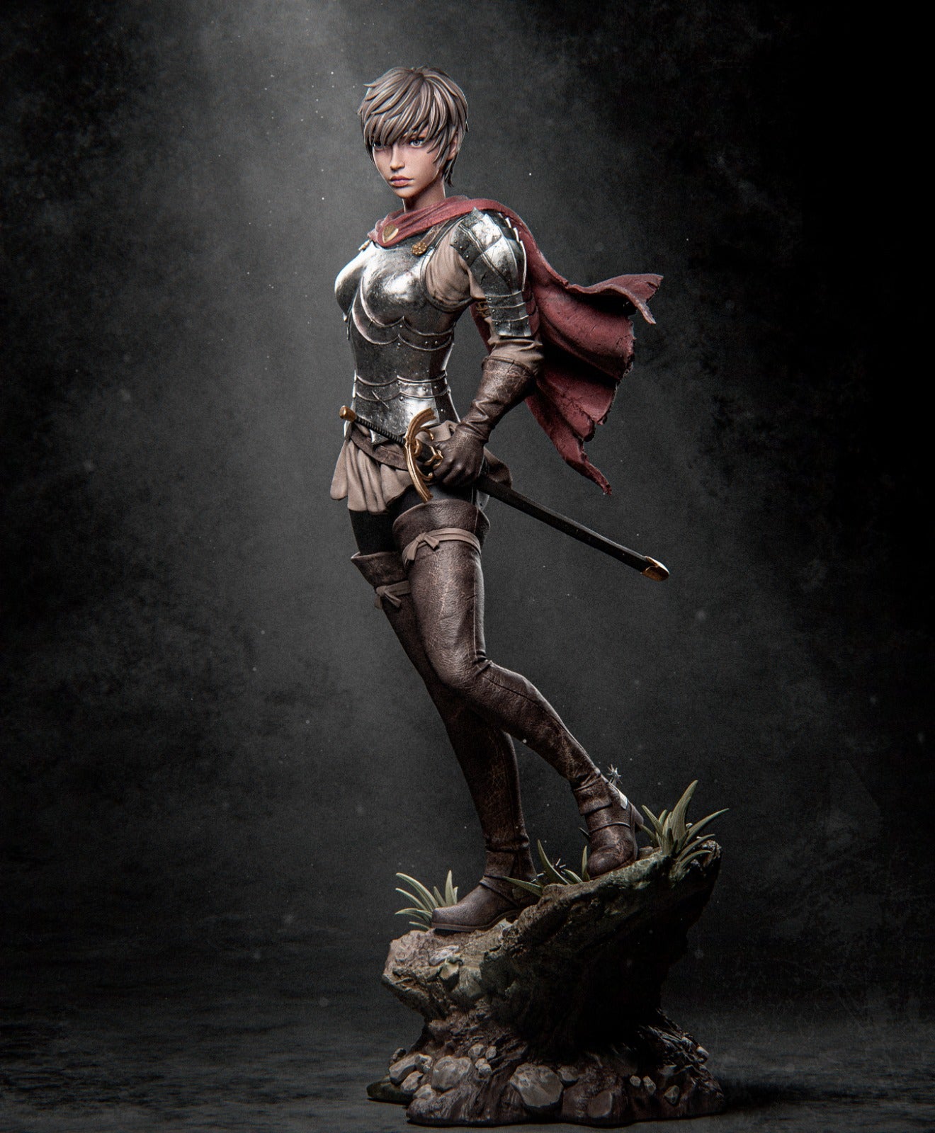 Casca style Warrior Commander Girl resin kit – Unpainted 3D Printed Model kit