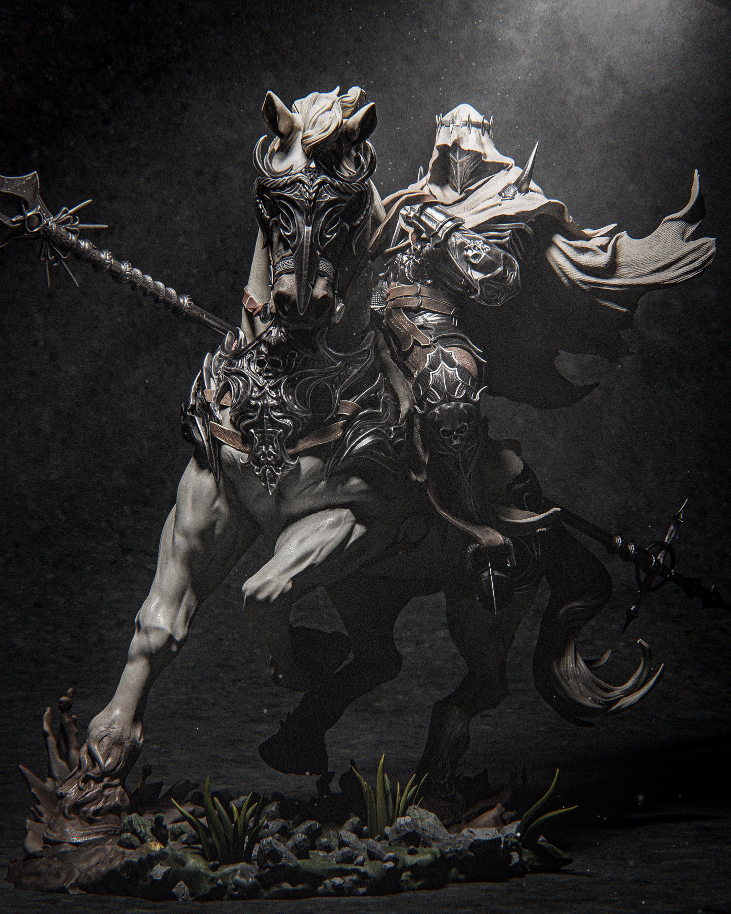 Dareios Style Warlock Knight Resin Kit – Unpainted 3D Printed Model Kit