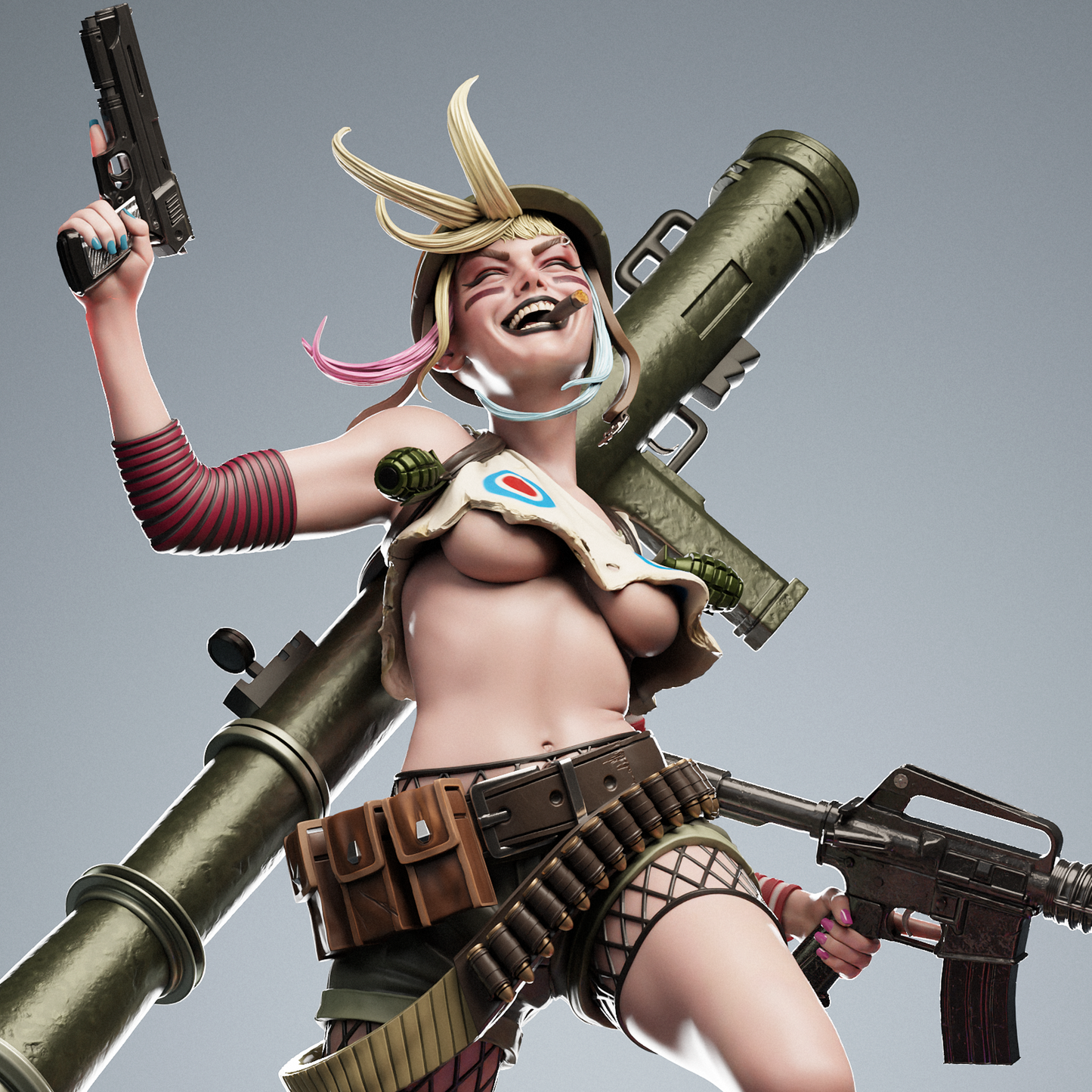 Tank Girl resin kit – Unpainted 3D Printed Model kit